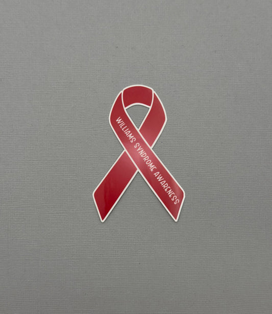 Williams Syndrome Awareness Ribbon Sticker or Magnet