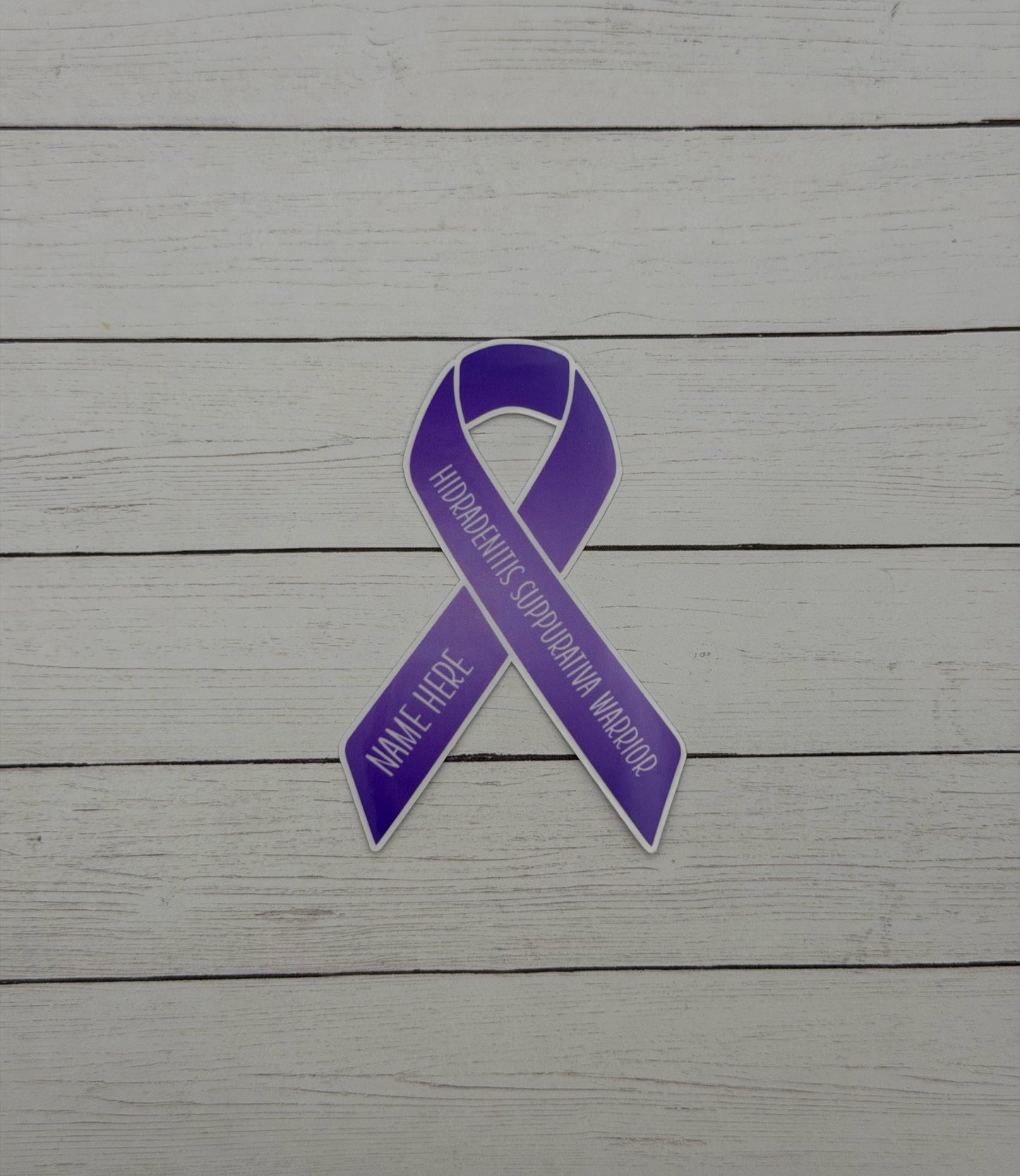 Hidradenitis Suppurativa Warrior Custom Ribbon Sticker or Magnet