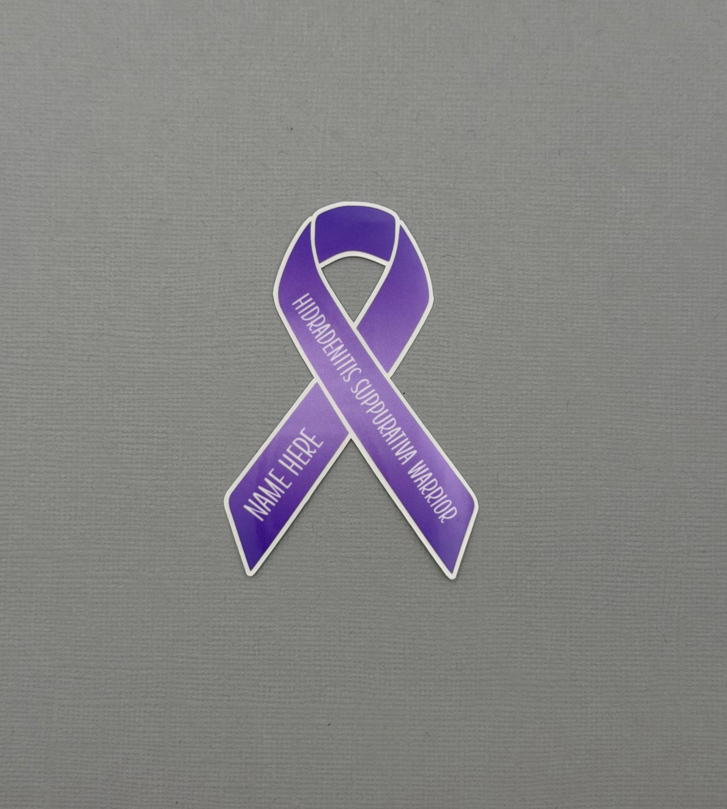 Hidradenitis Suppurativa Warrior Custom Ribbon Sticker or Magnet