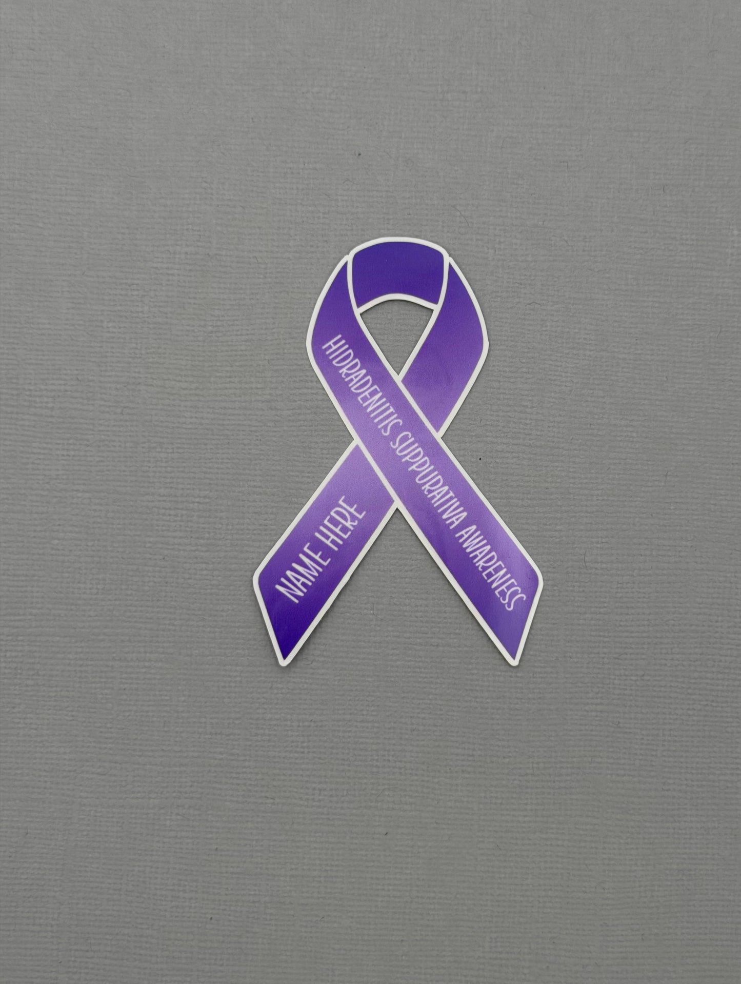 Hidradenitis Suppurativa Awareness Custom Ribbon Sticker or Magnet