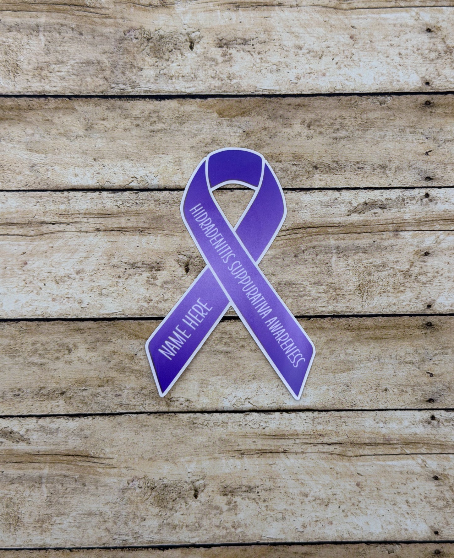 Hidradenitis Suppurativa Awareness Custom Ribbon Sticker or Magnet