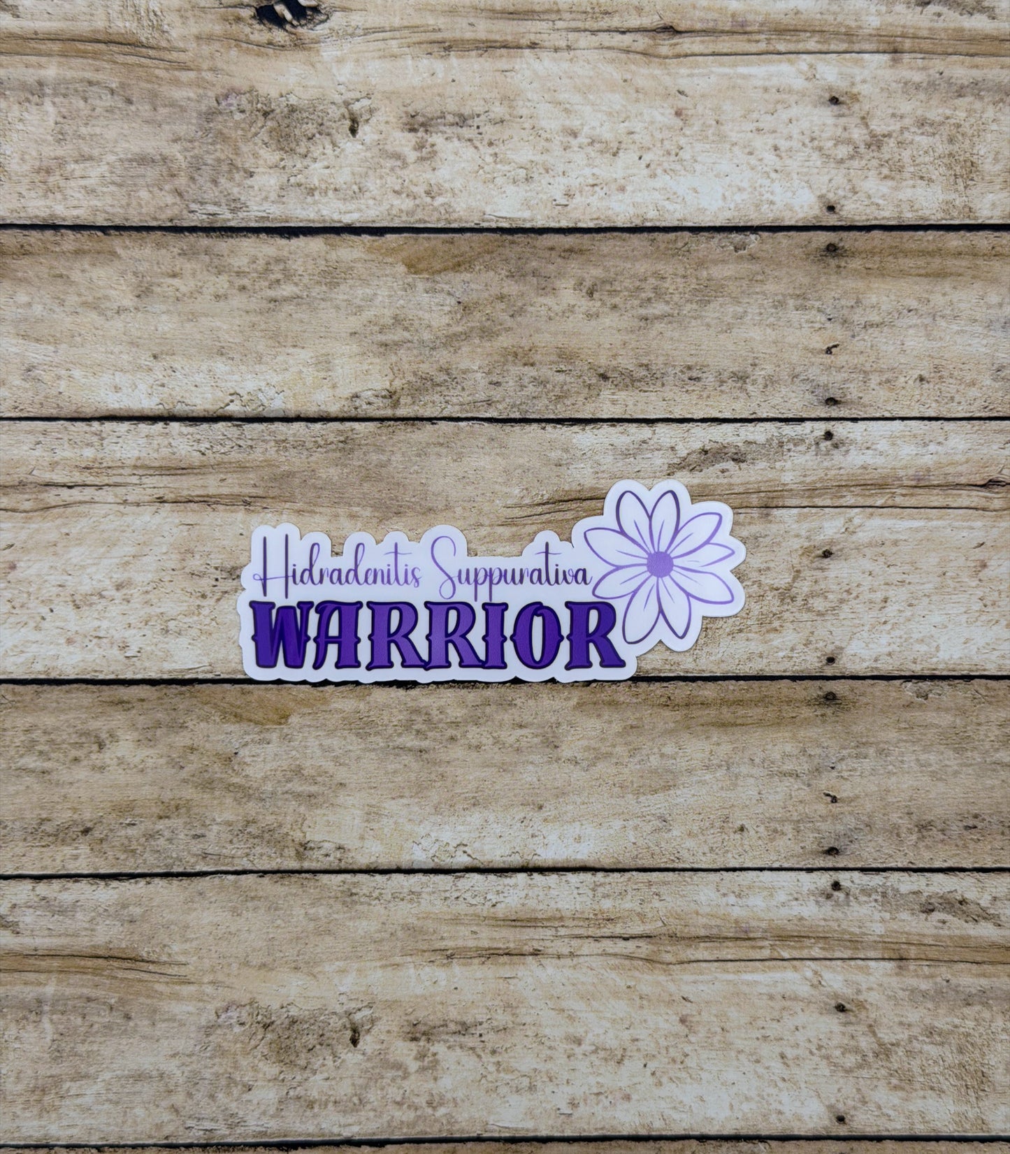 Hidradenitis Suppurativa Warrior Flower Sticker or Magnet