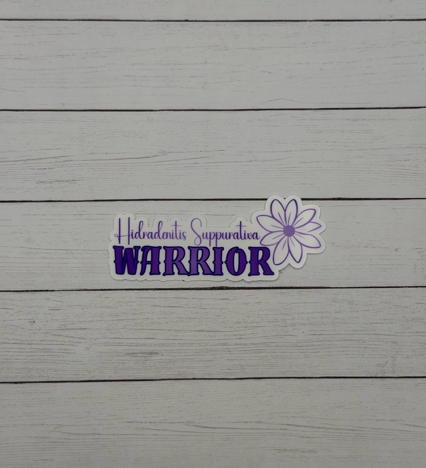 Hidradenitis Suppurativa Warrior Flower Sticker or Magnet