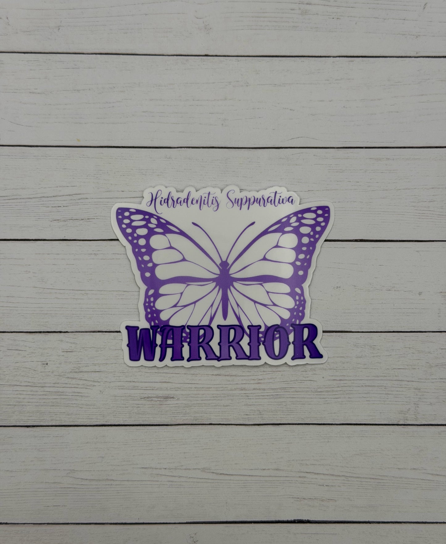 Hidradenitis Suppurativa Warrior Butterfly Sticker or Magnet