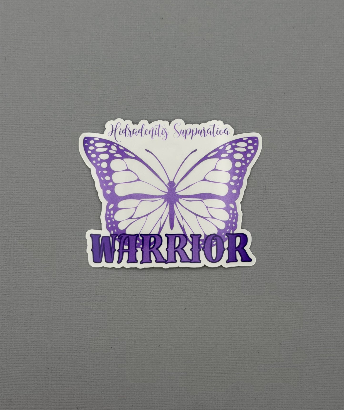Hidradenitis Suppurativa Warrior Butterfly Sticker or Magnet
