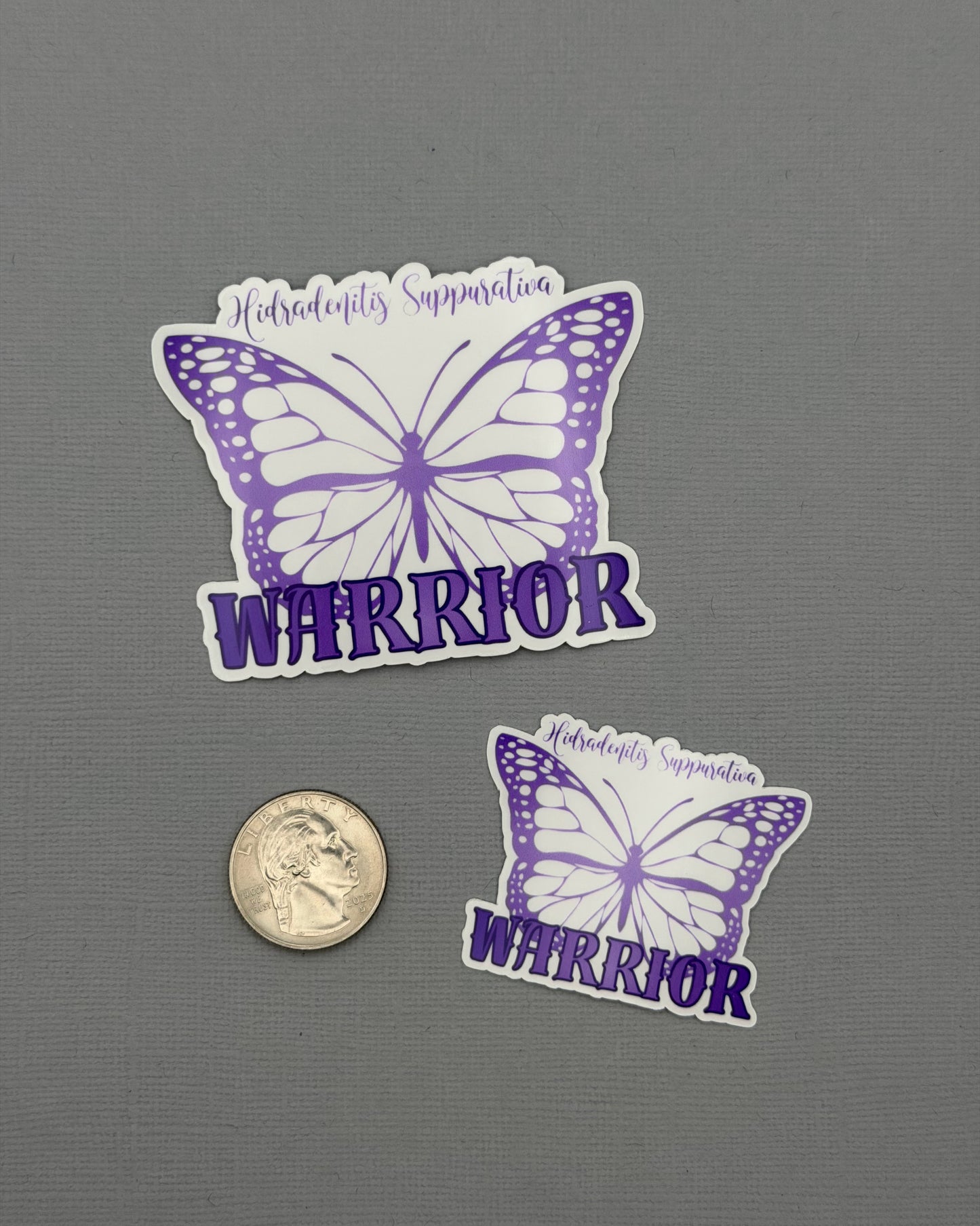 Hidradenitis Suppurativa Warrior Butterfly Sticker or Magnet