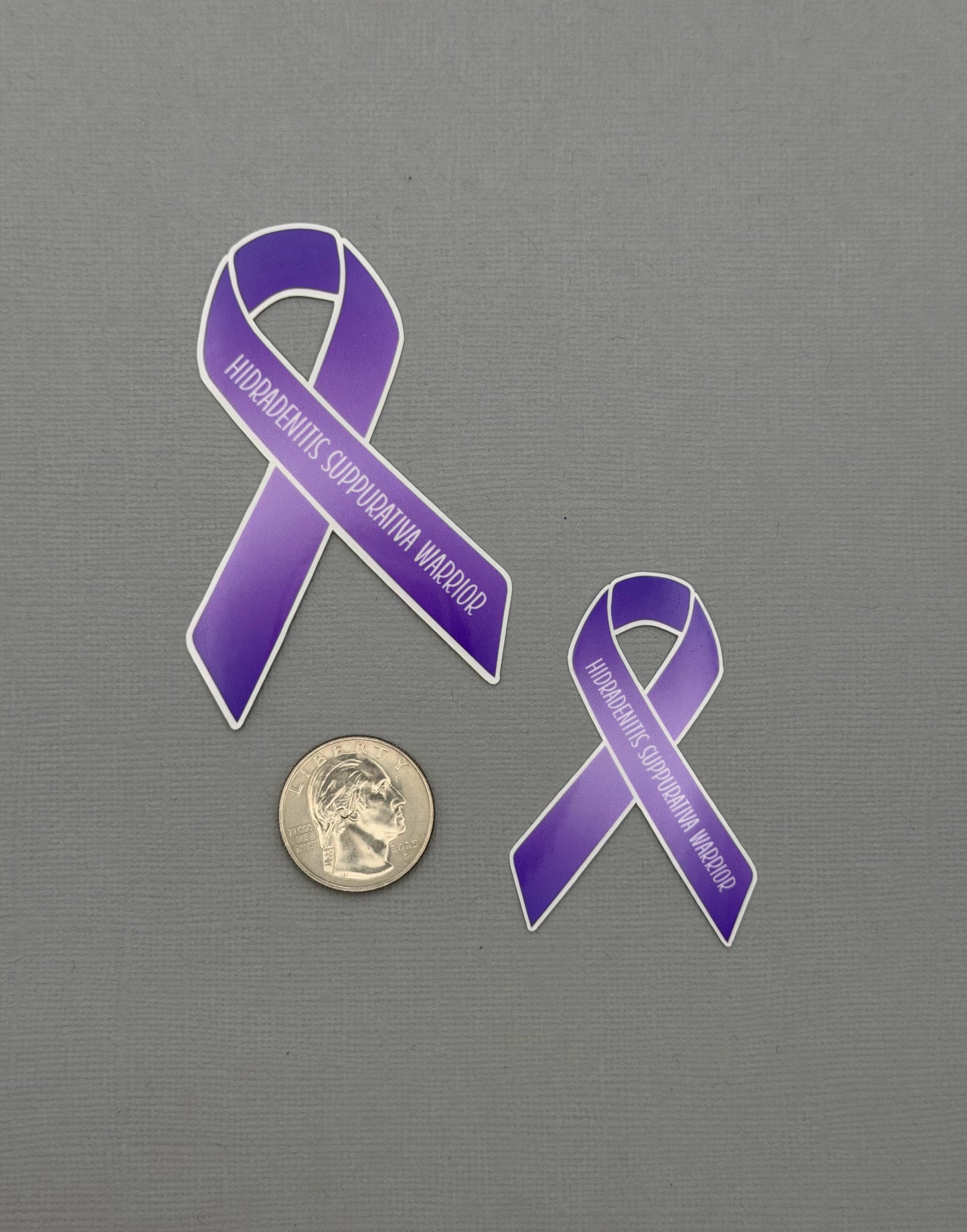 Hidradenitis Suppurativa Warrior Ribbon Sticker or Magnet