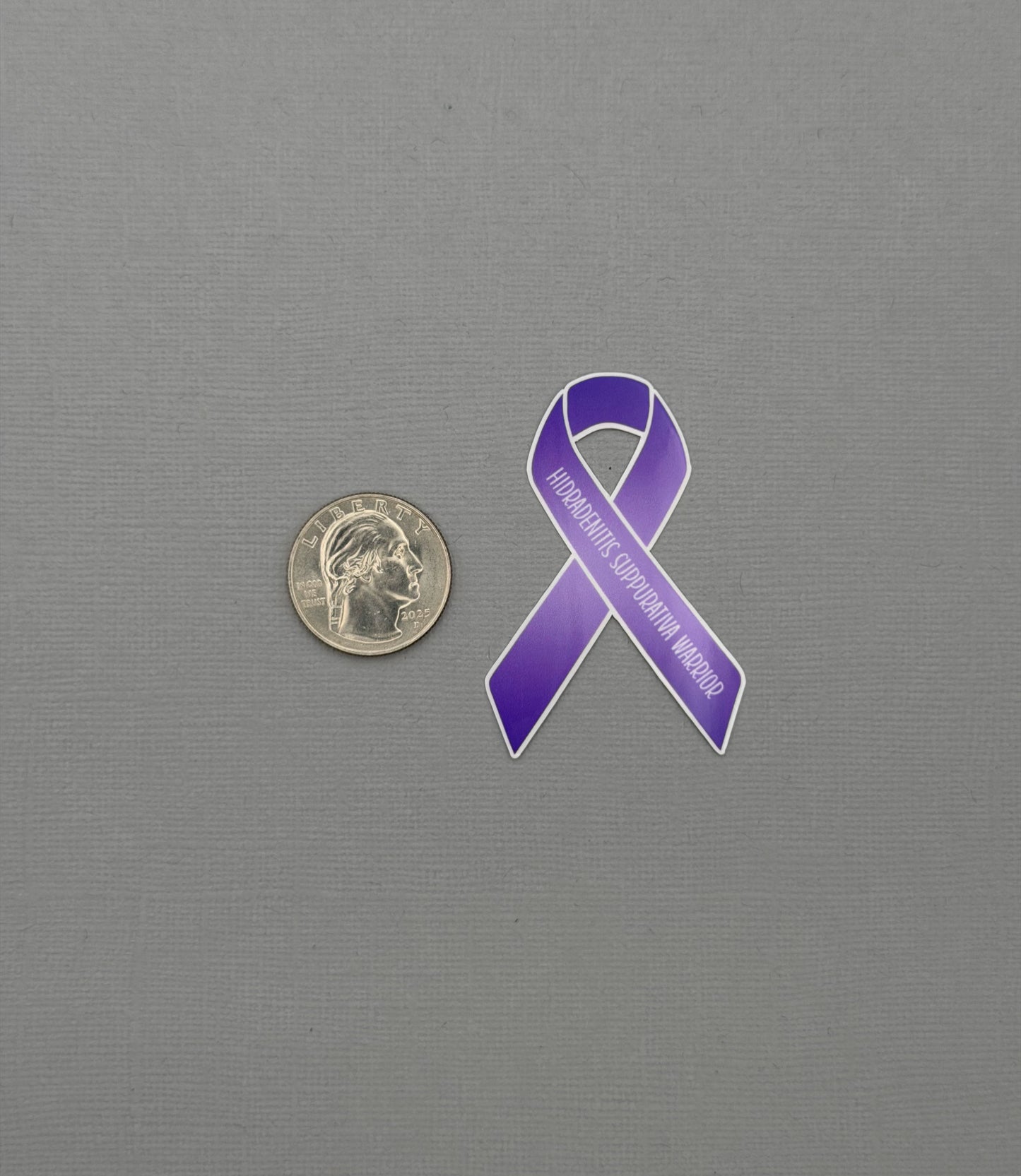Hidradenitis Suppurativa Warrior Ribbon Sticker or Magnet
