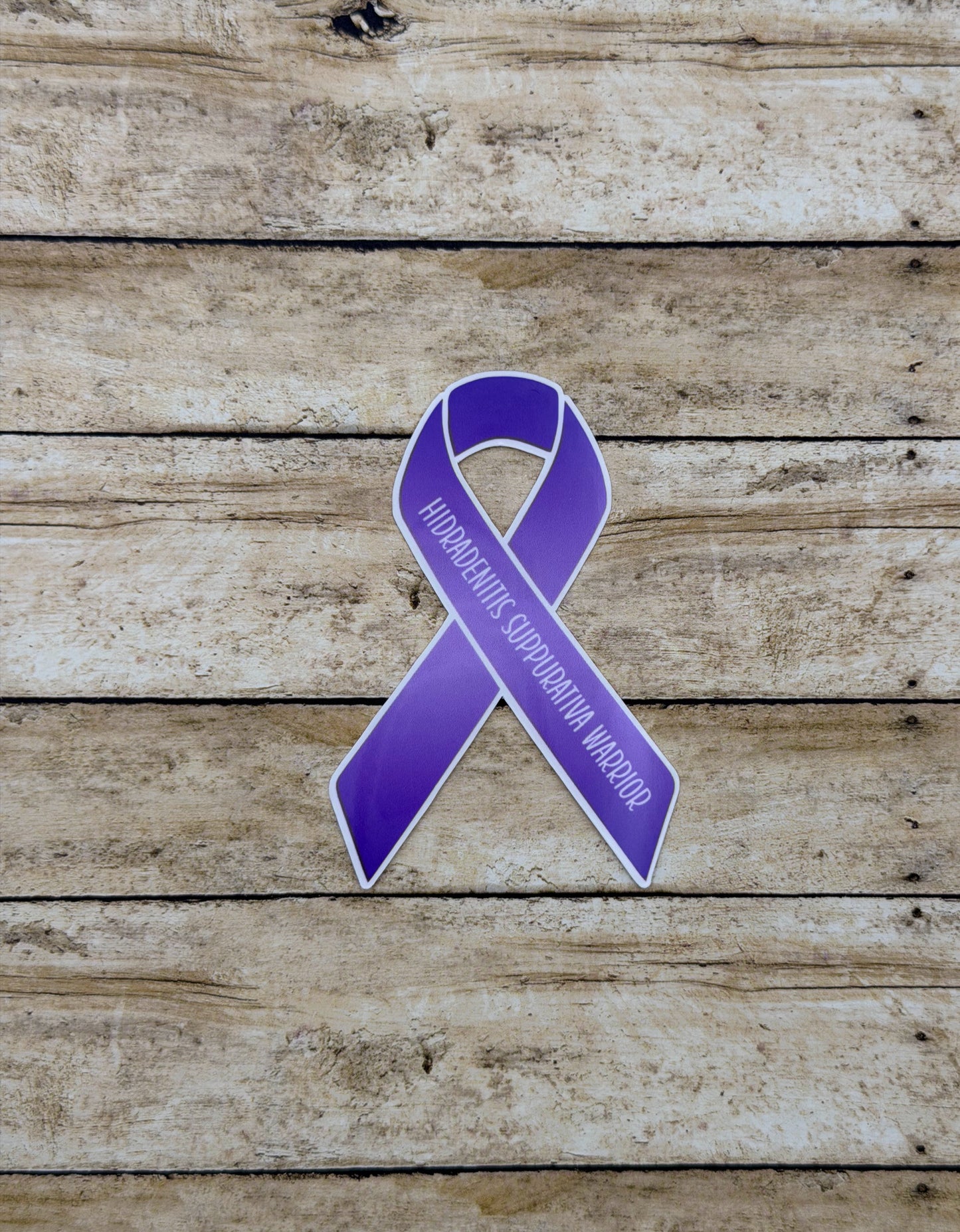 Hidradenitis Suppurativa Warrior Ribbon Sticker or Magnet