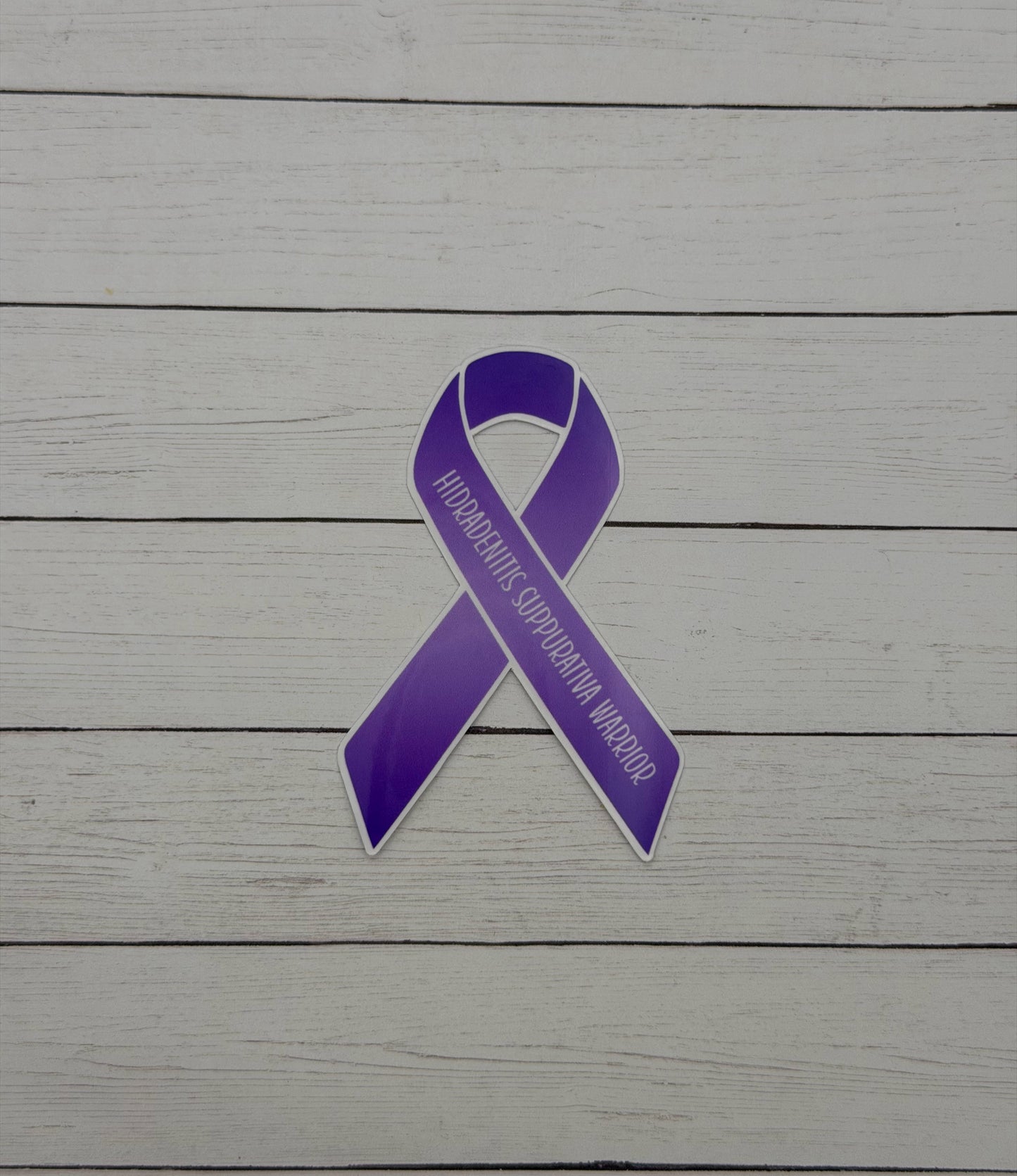 Hidradenitis Suppurativa Warrior Ribbon Sticker or Magnet