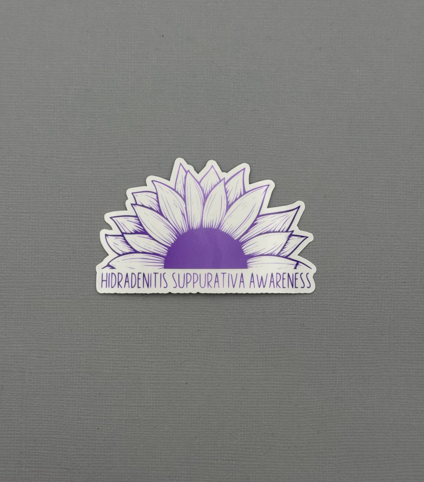 Hidradenitis Suppurativa Awareness Sunflower Sticker or Magnet