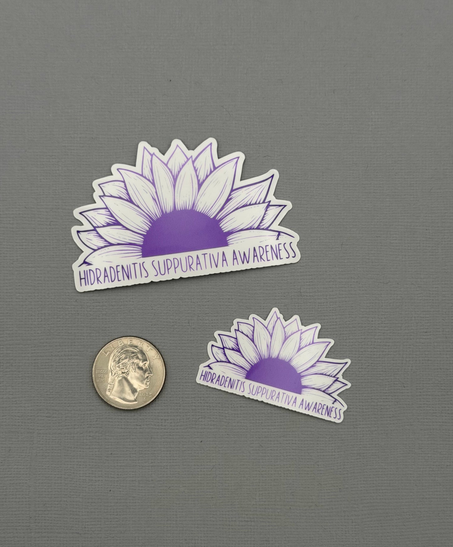 Hidradenitis Suppurativa Awareness Sunflower Sticker or Magnet