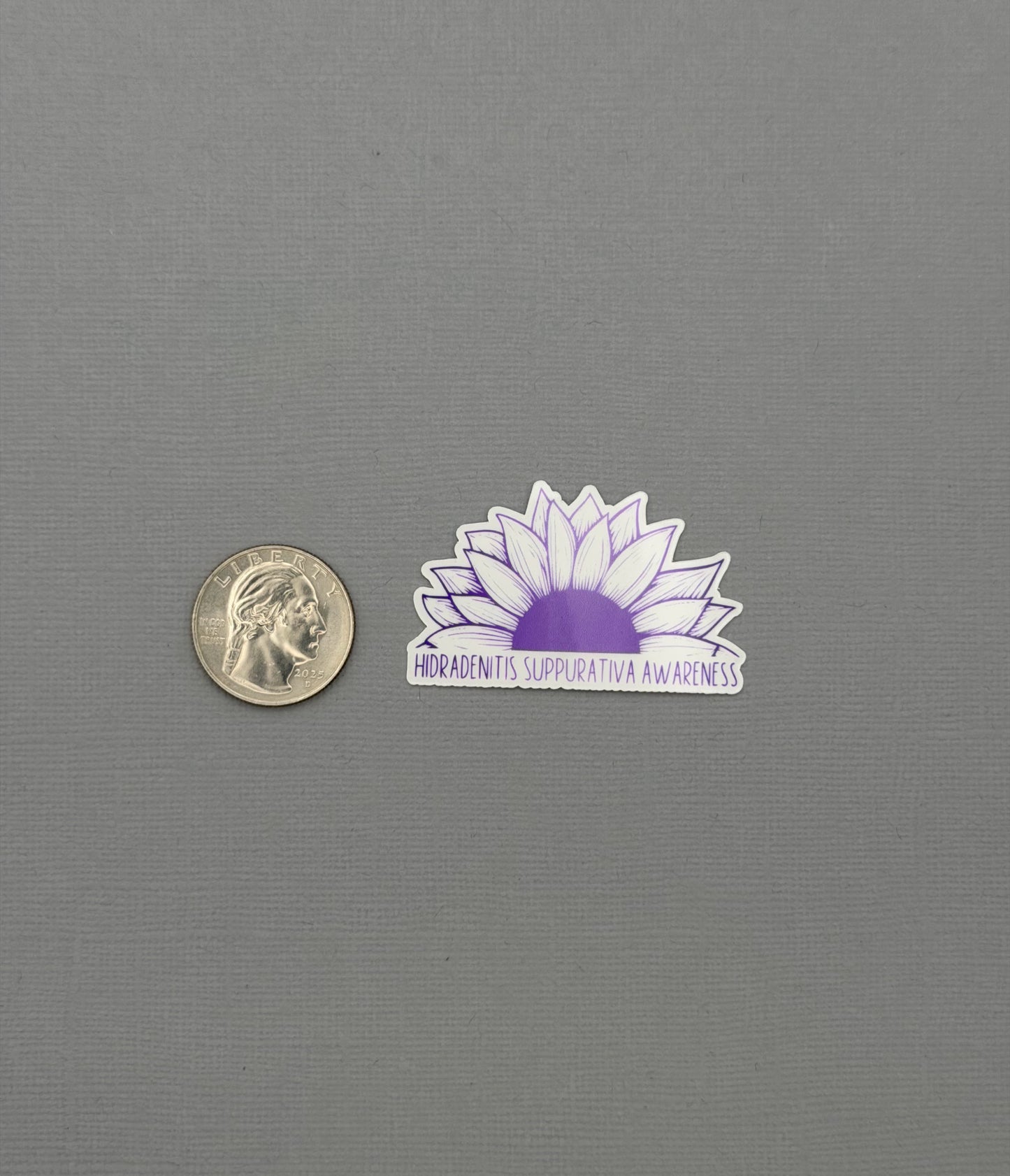 Hidradenitis Suppurativa Awareness Sunflower Sticker or Magnet