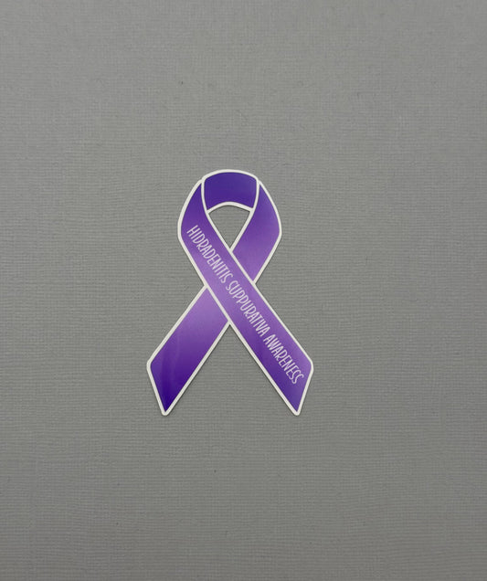 Hidradenitis Suppurativa Awareness Ribbon Sticker or Magnet