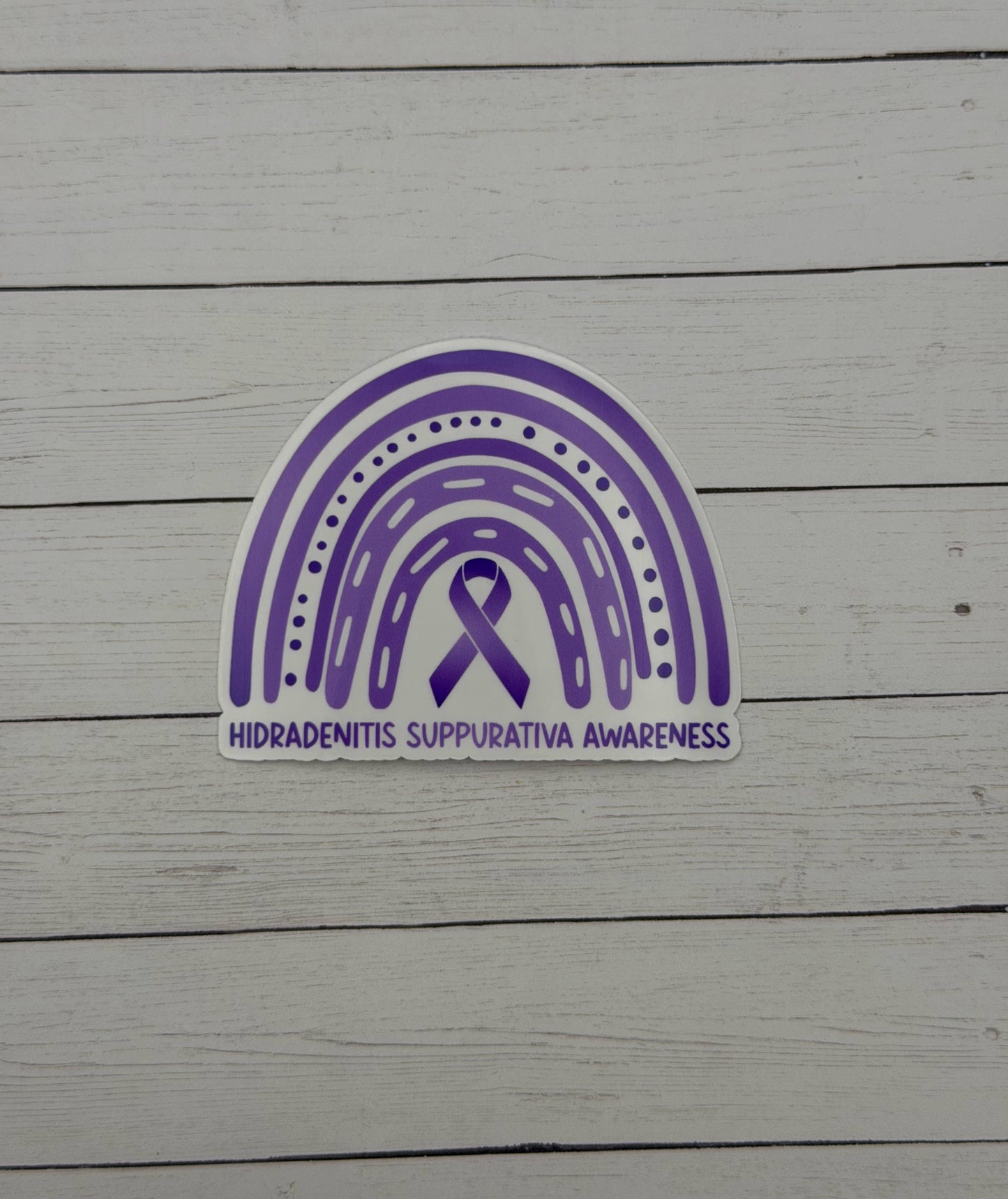 Hidradenitis Suppurativa Awareness Rainbow Sticker or Magnet