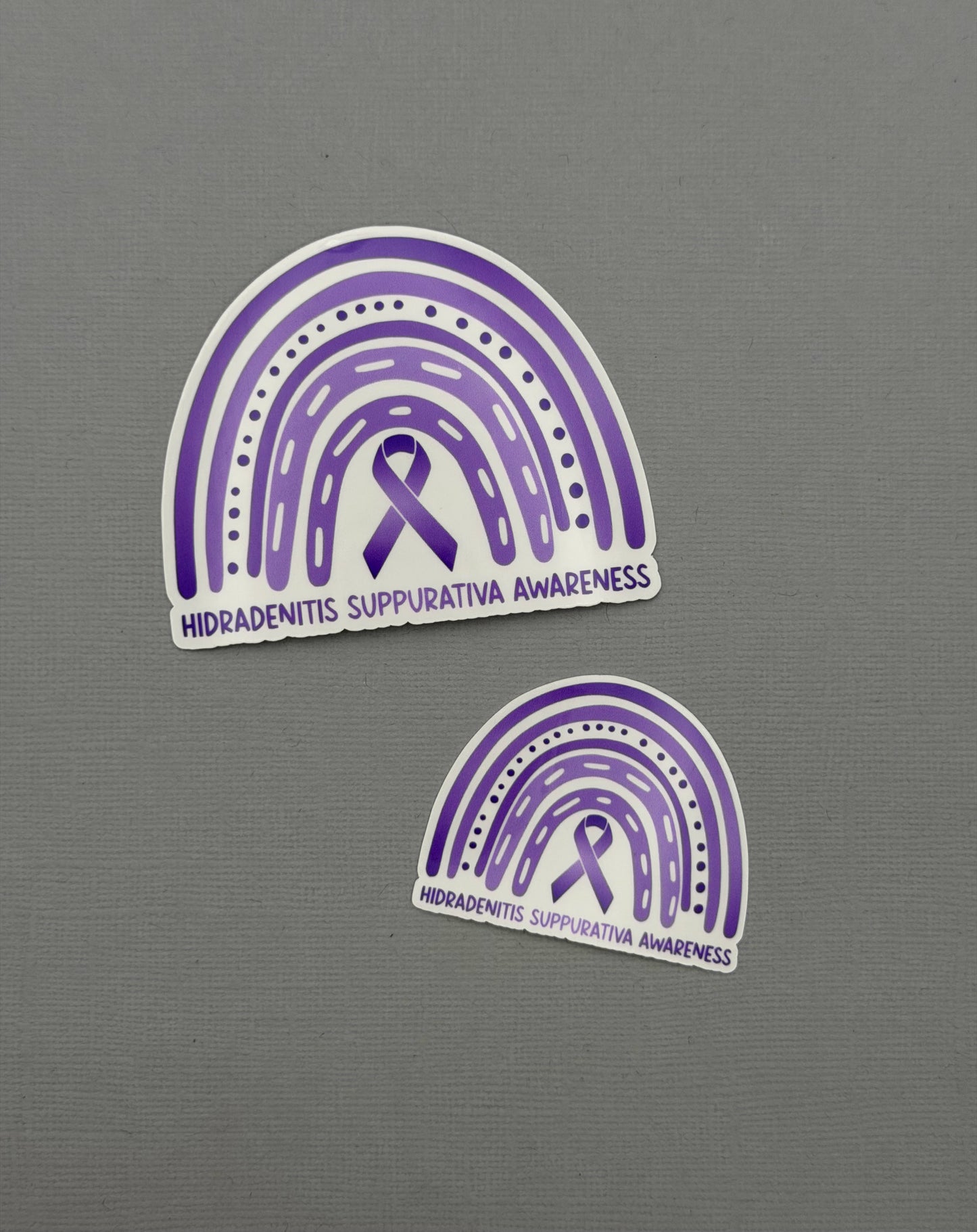 Hidradenitis Suppurativa Awareness Rainbow Sticker or Magnet
