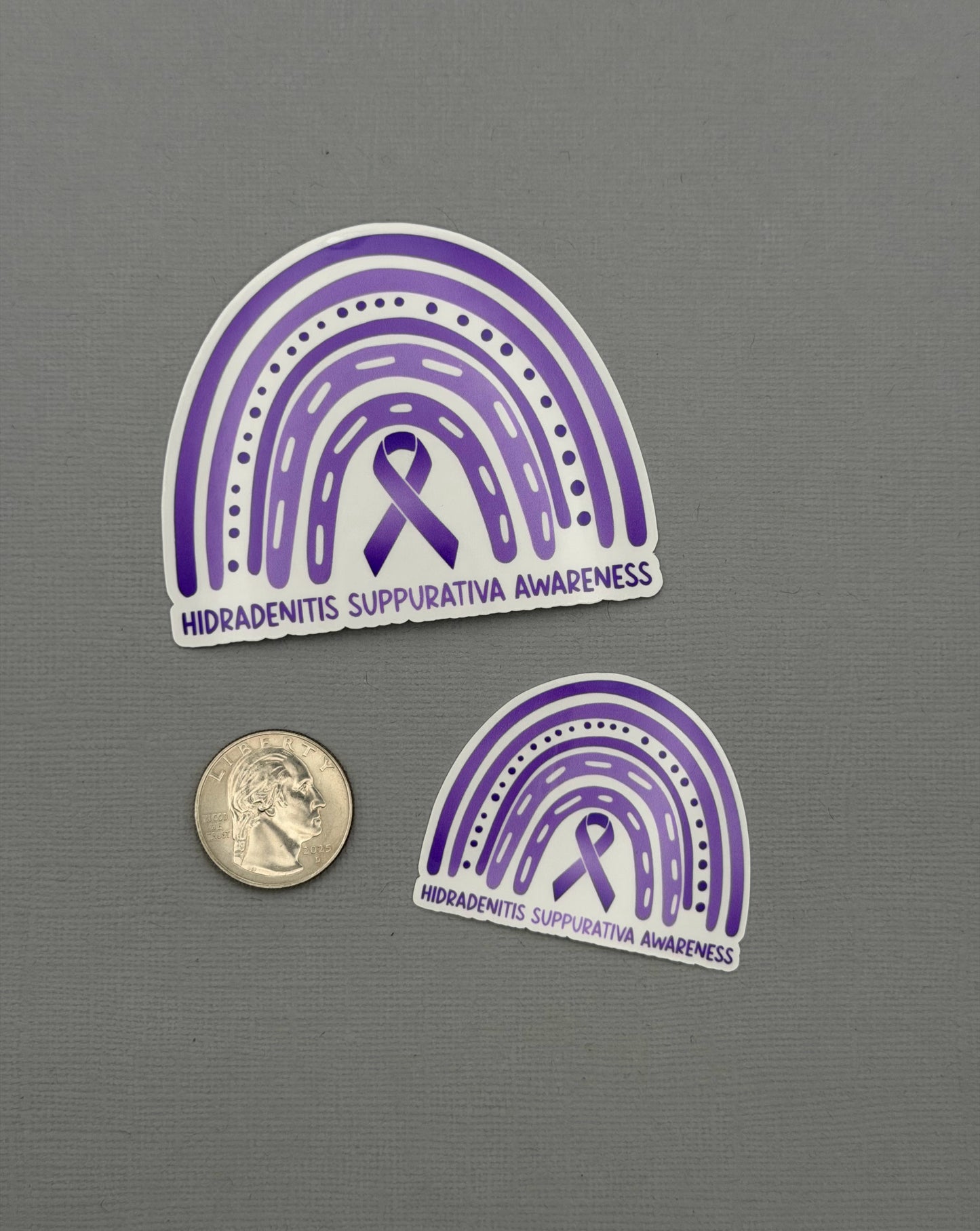 Hidradenitis Suppurativa Awareness Rainbow Sticker or Magnet