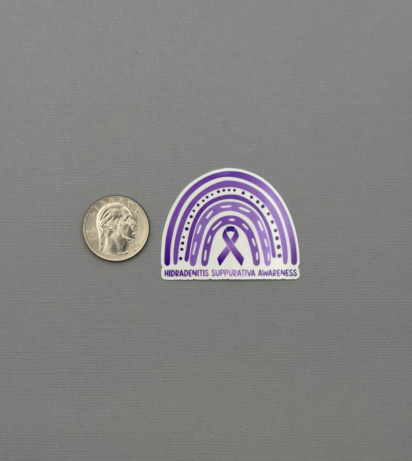 Hidradenitis Suppurativa Awareness Rainbow Sticker or Magnet