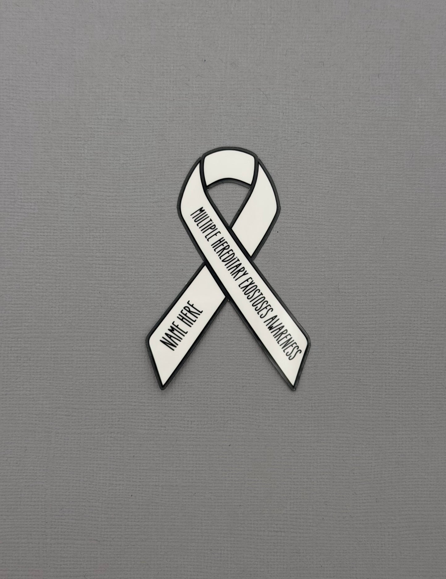 Multiple Hereditary Exostoses (MHE) Awareness Custom Ribbon Sticker or Magnet