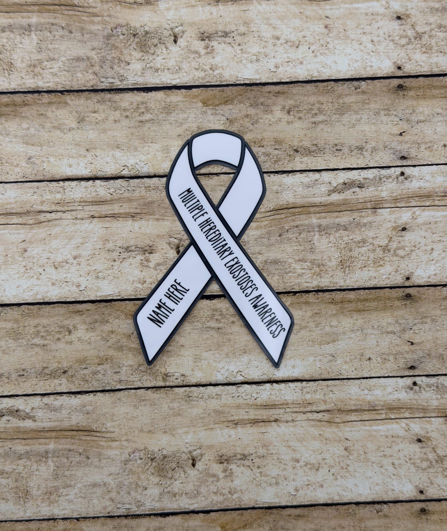Multiple Hereditary Exostoses (MHE) Awareness Custom Ribbon Sticker or Magnet