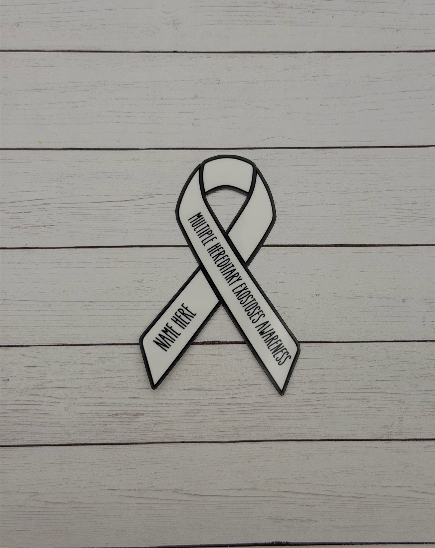 Multiple Hereditary Exostoses (MHE) Awareness Custom Ribbon Sticker or Magnet