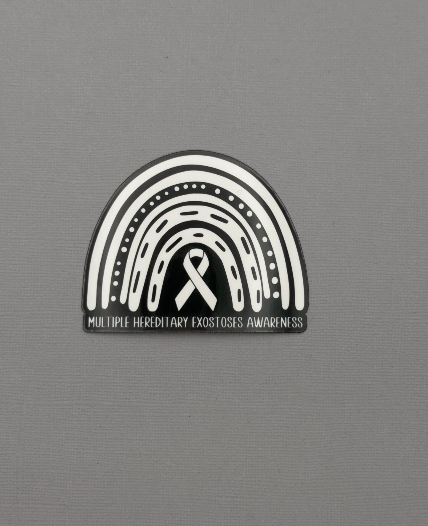 Multiple Hereditary Exostoses (MHE) Awareness Rainbow Sticker or Magnet