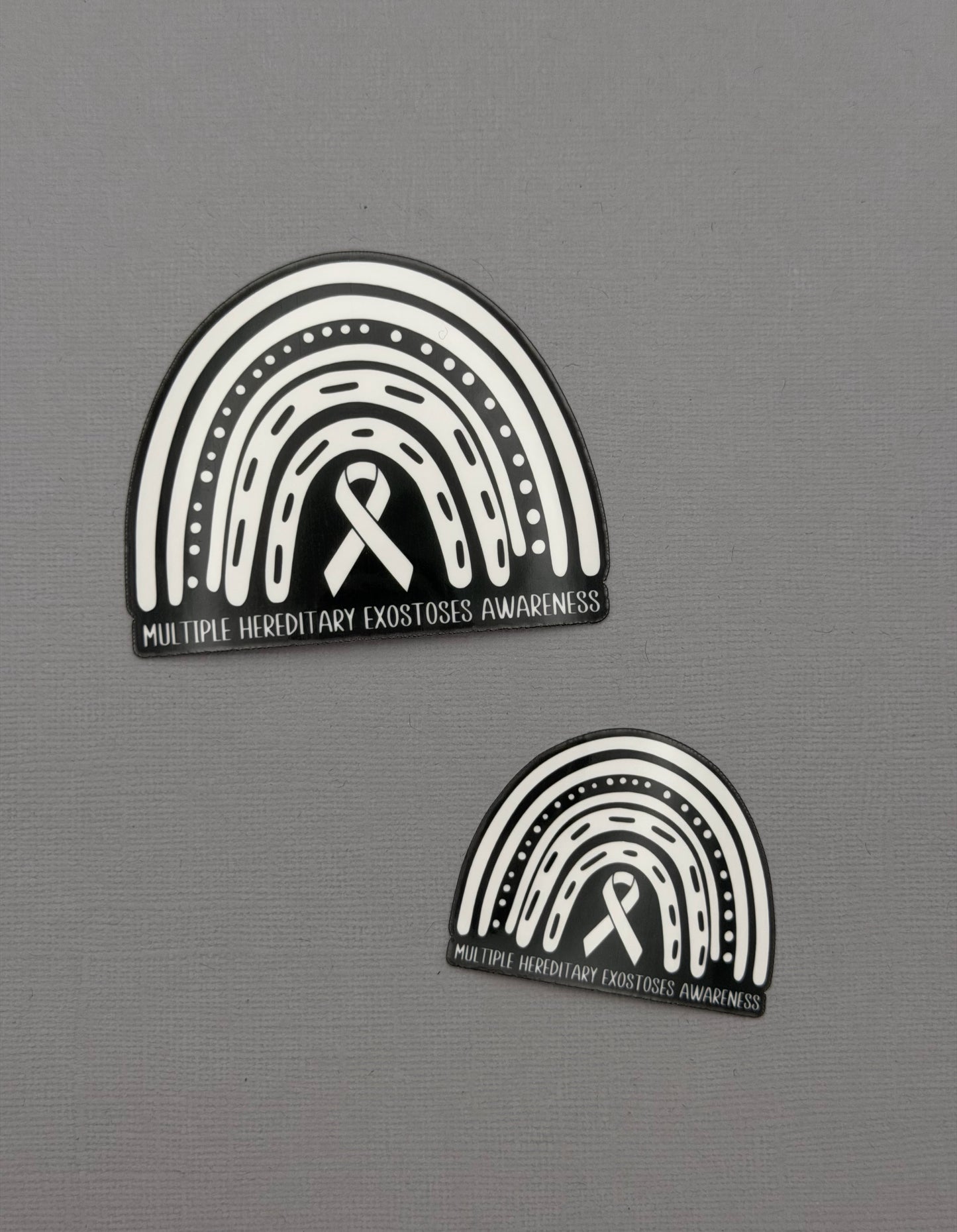 Multiple Hereditary Exostoses (MHE) Awareness Rainbow Sticker or Magnet