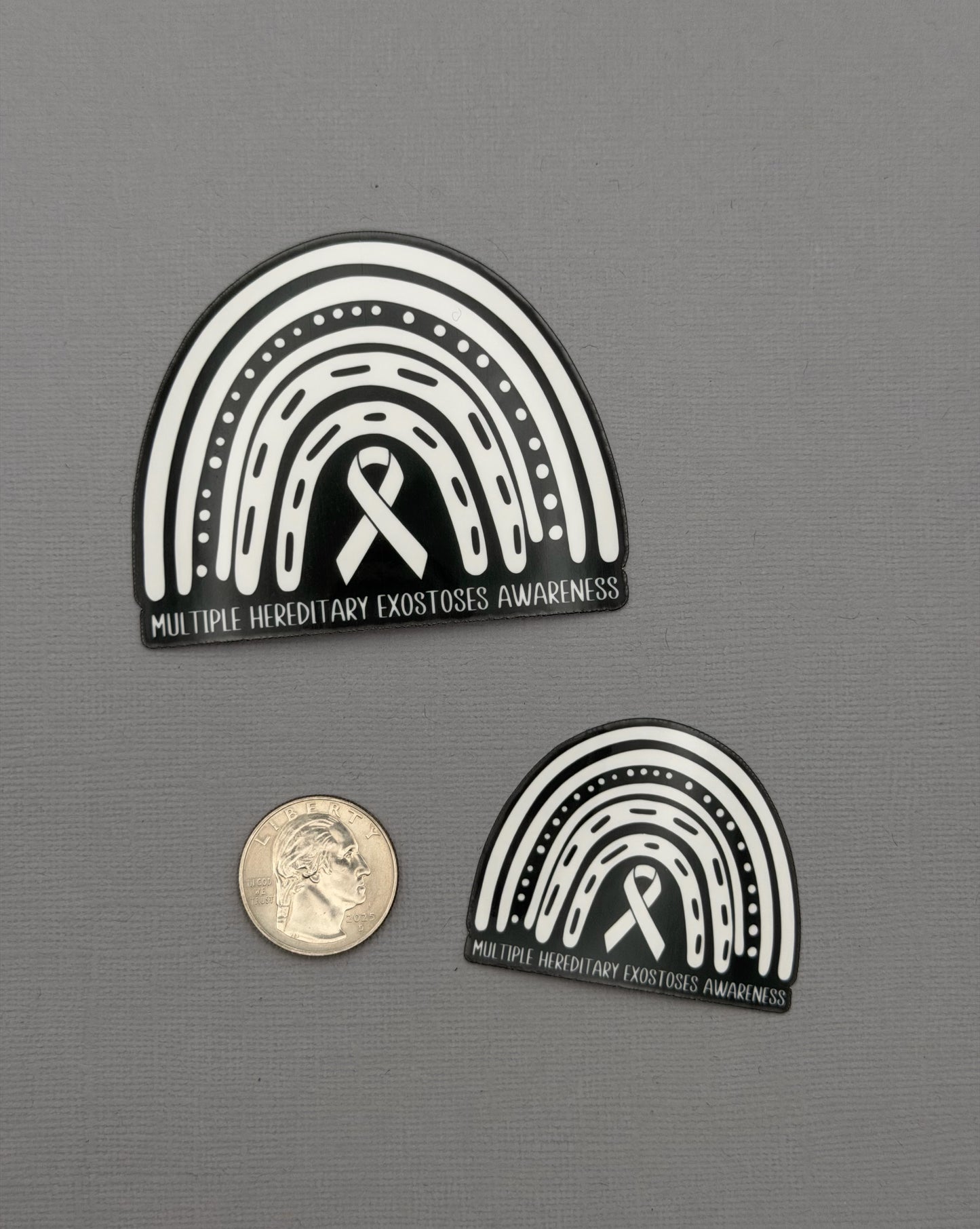 Multiple Hereditary Exostoses (MHE) Awareness Rainbow Sticker or Magnet