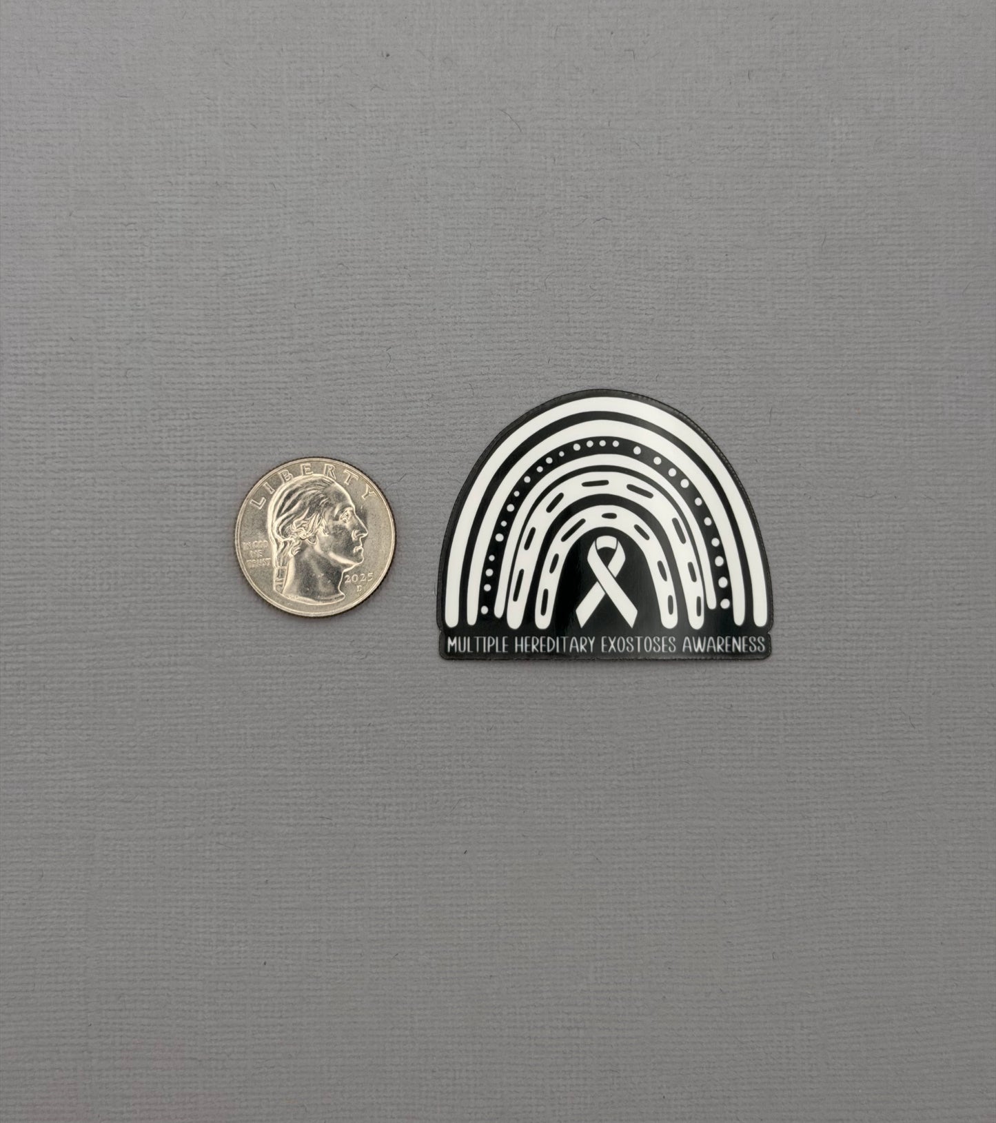 Multiple Hereditary Exostoses (MHE) Awareness Rainbow Sticker or Magnet