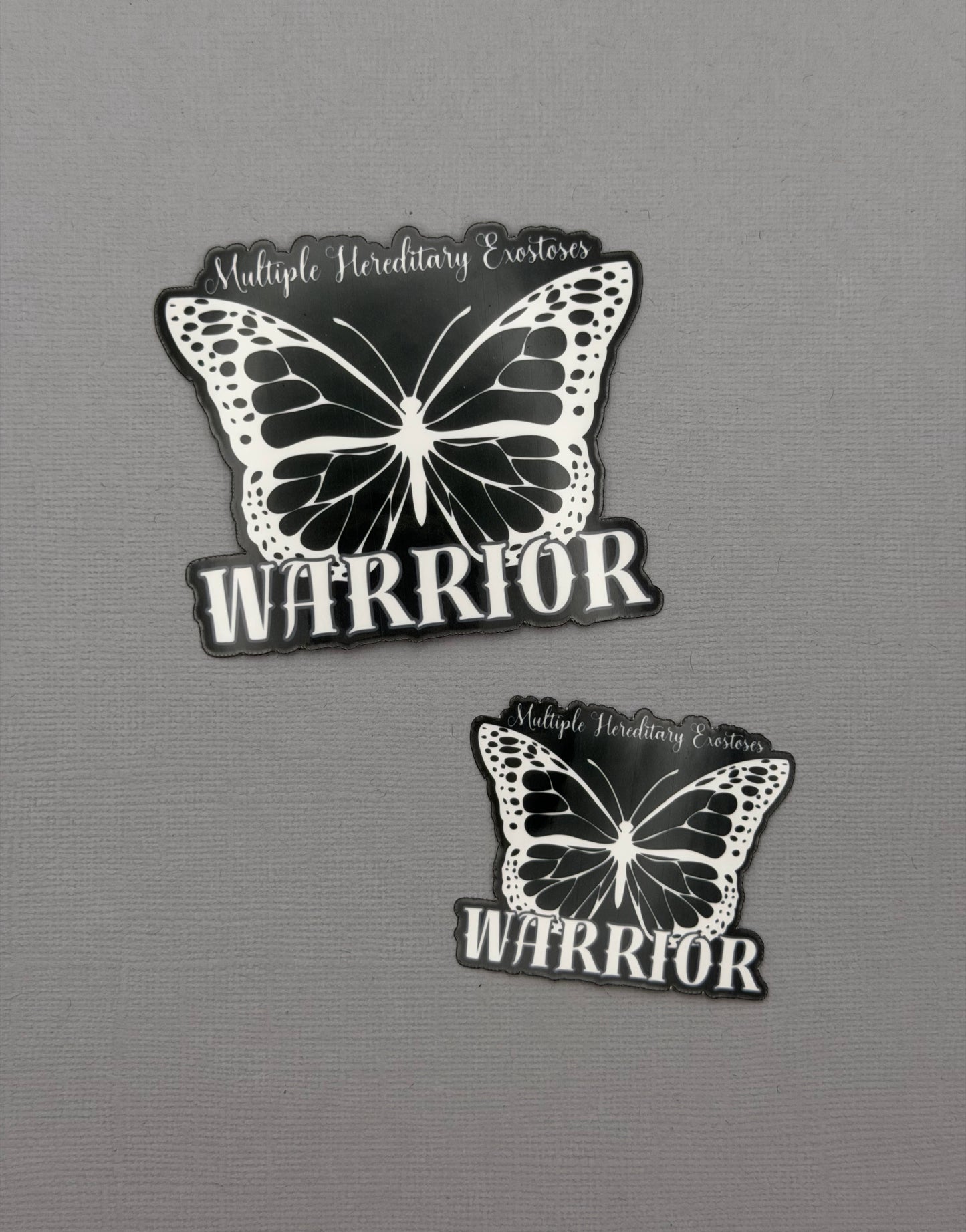 Multiple Hereditary Exostoses Warrior Butterfly (MHE) Sticker or Magnet