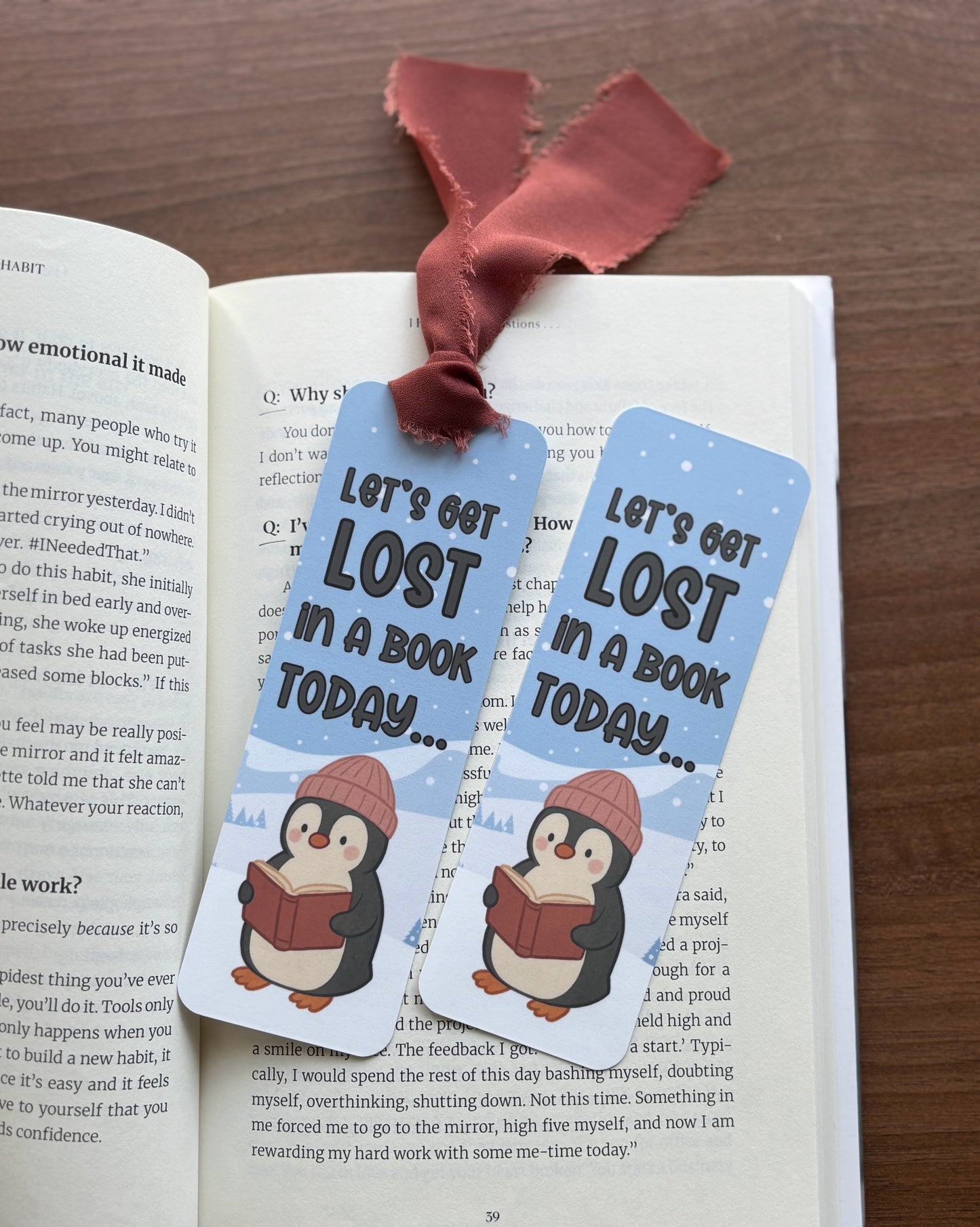 Let's Get Lost in a Book Today... Penguin Bookmark