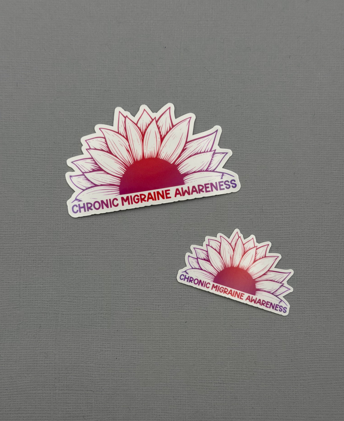 Chronic Migraine Awareness Sunflower Sticker or Magnet
