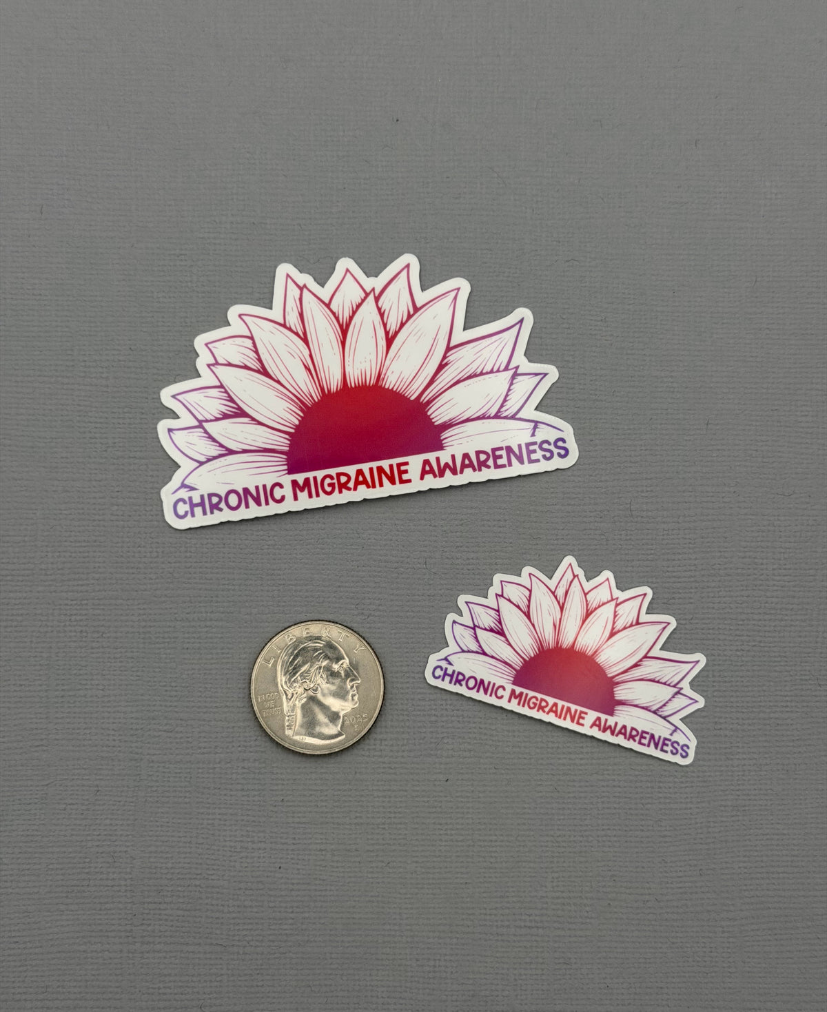 Chronic Migraine Awareness Sunflower Sticker or Magnet