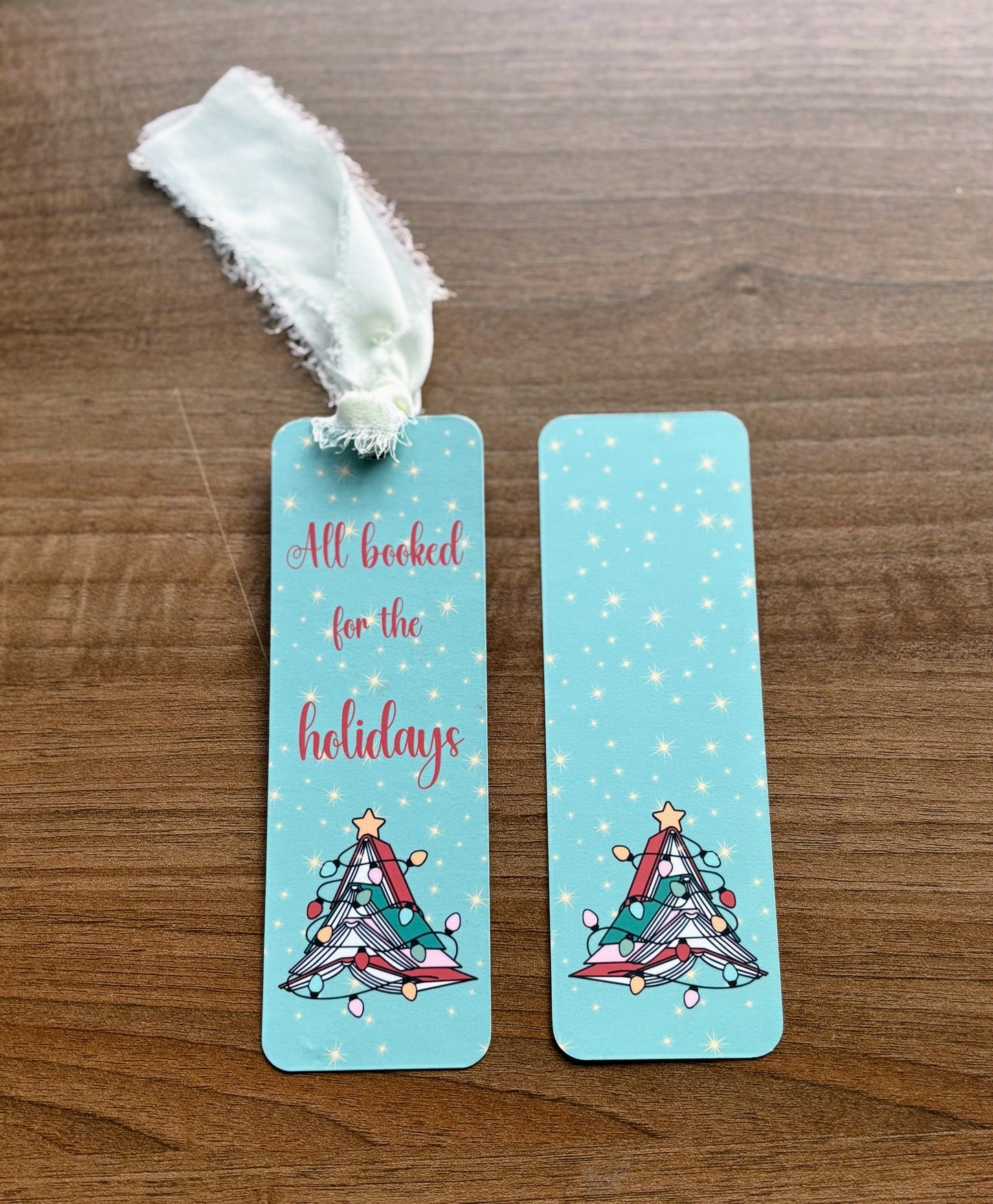 All Booked for the Holidays Bookmark
