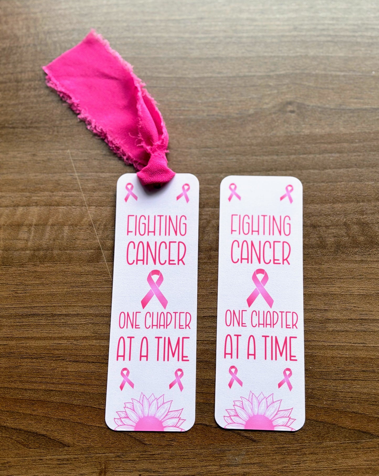 Fighting Cancer One Chapter at a Time Breast Cancer Awareness Bookmark