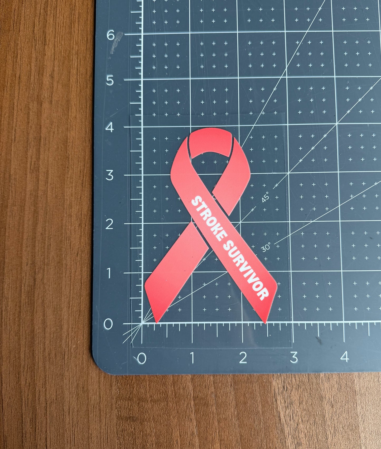 Stroke Survivor Ribbon Car Decal