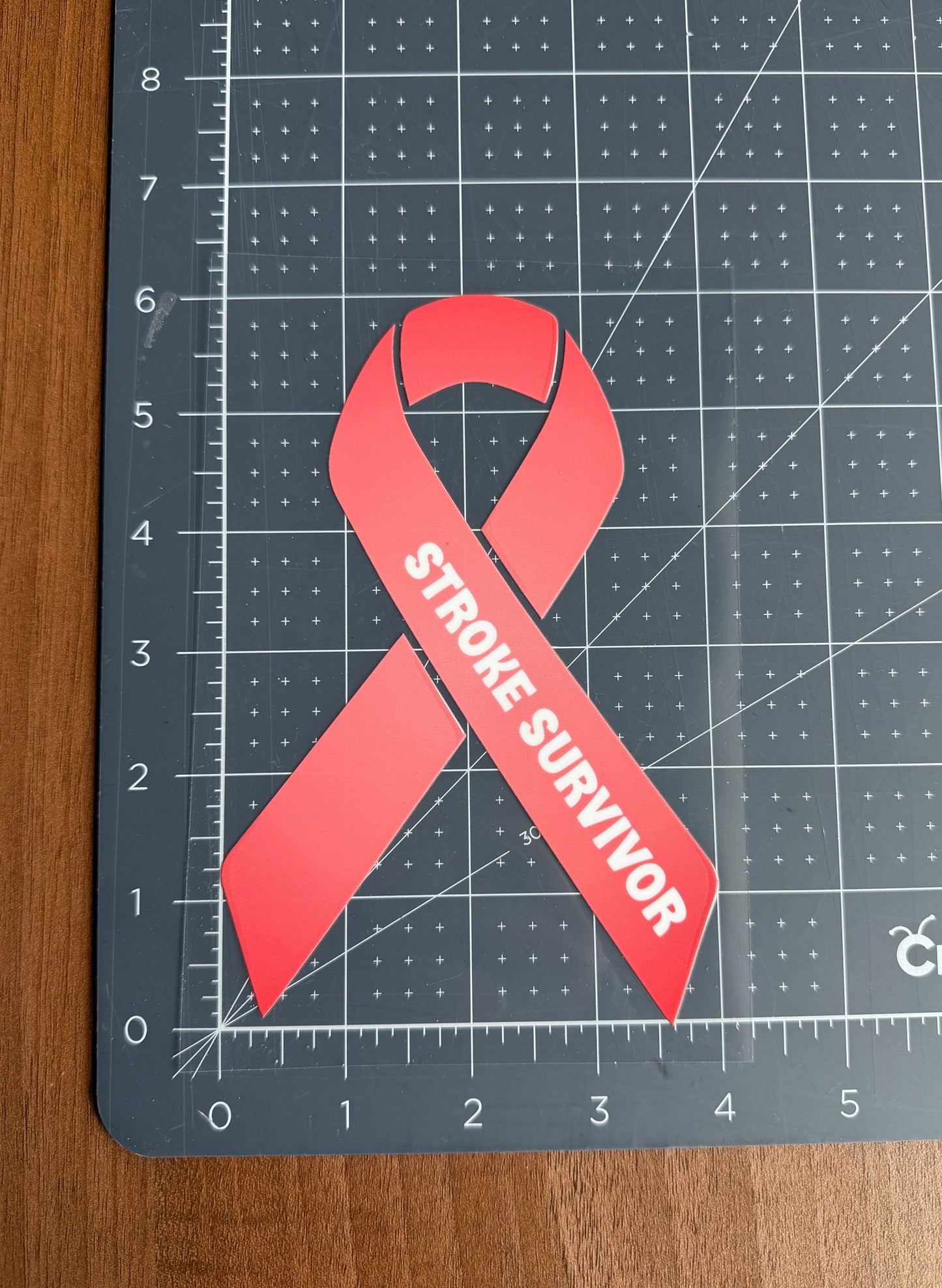 Stroke Survivor Ribbon Car Decal