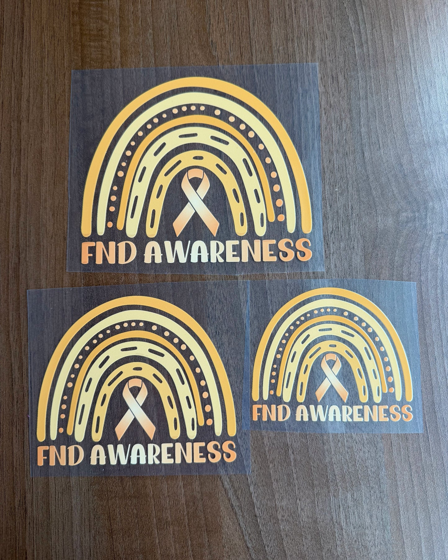 FND Awareness Rainbow Car Decal | Functional Neurological Disorder