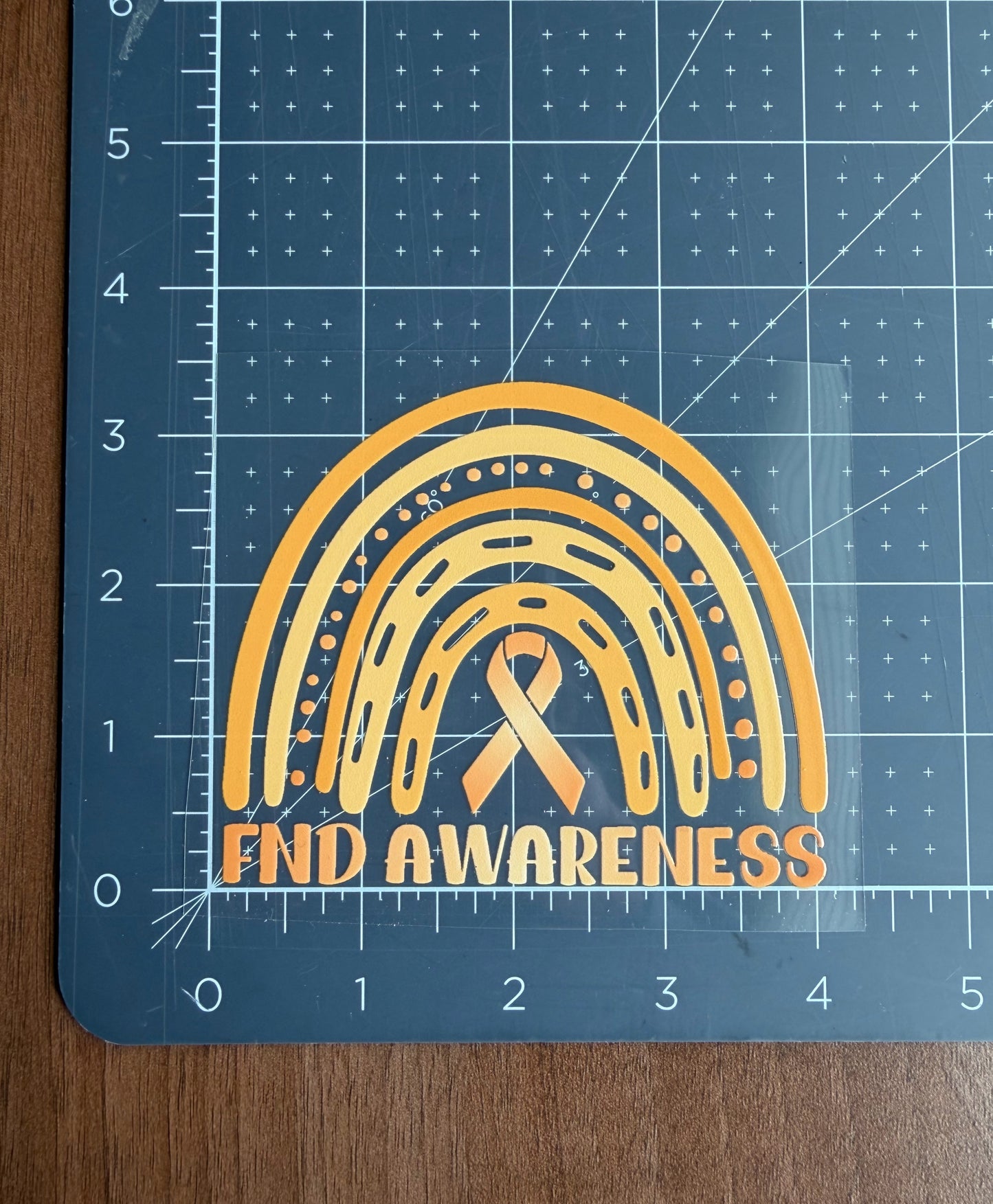 FND Awareness Rainbow Car Decal | Functional Neurological Disorder