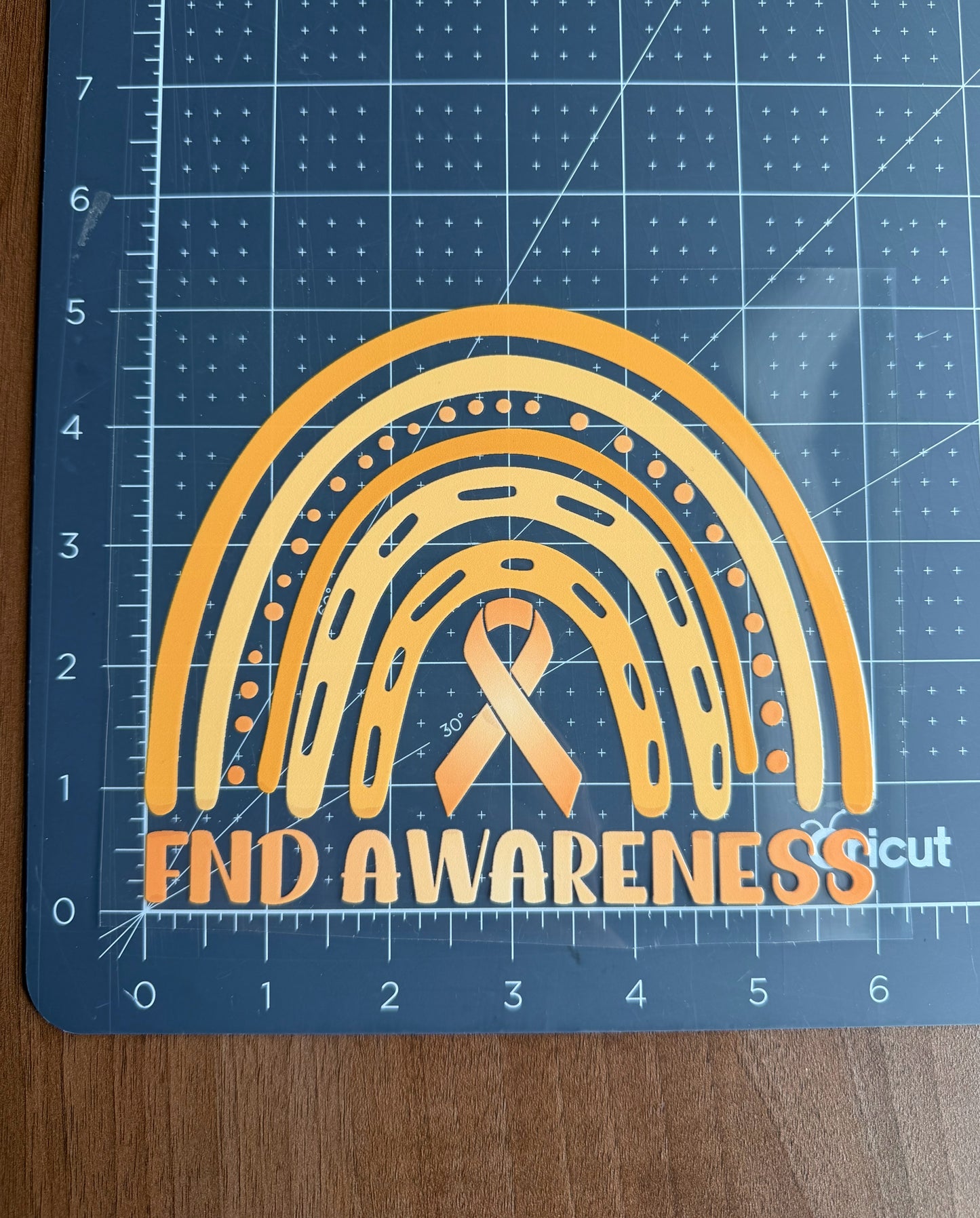FND Awareness Rainbow Car Decal | Functional Neurological Disorder