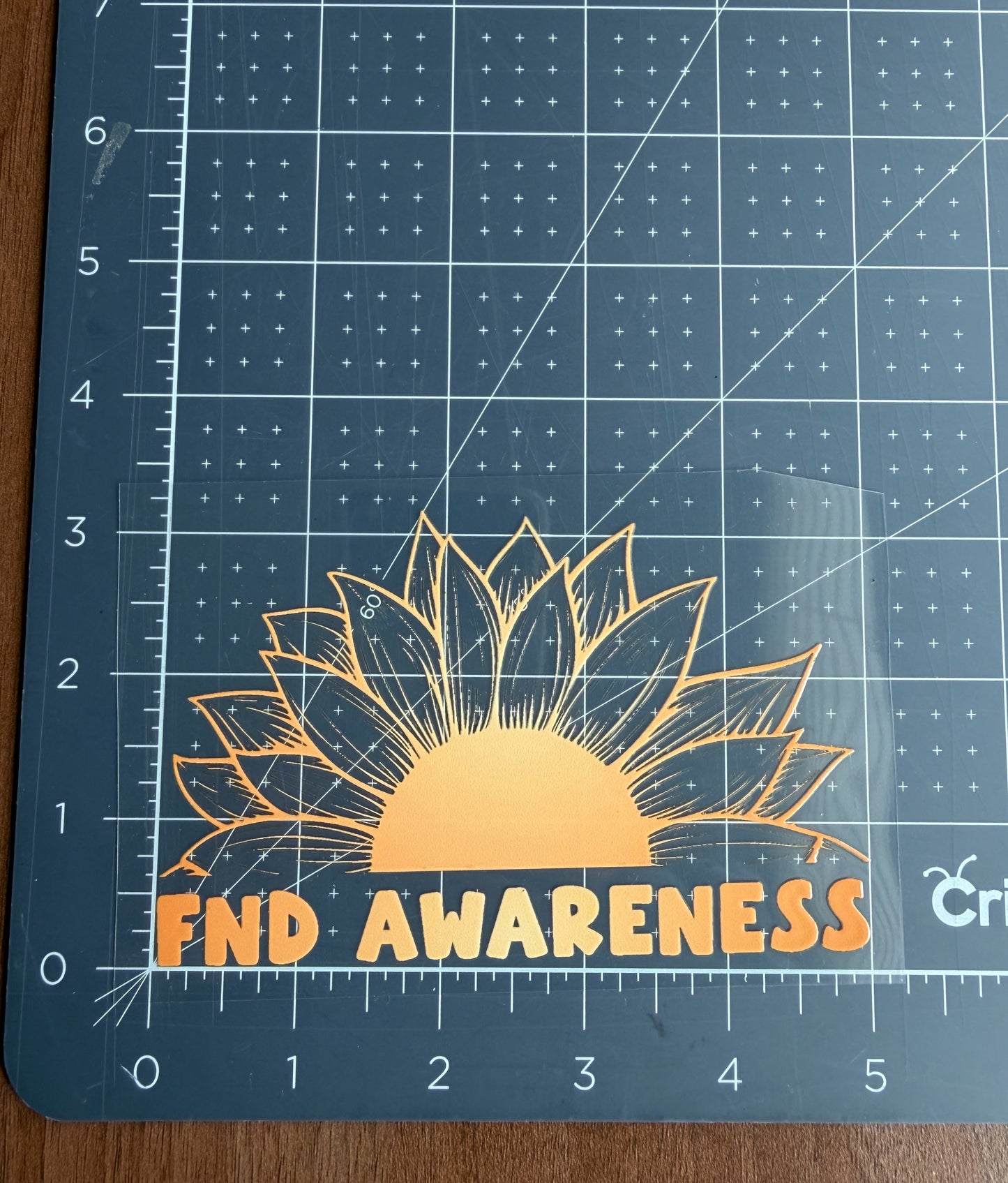 FND Awareness Sunflower Car Decal | Functional Neurological Disorder