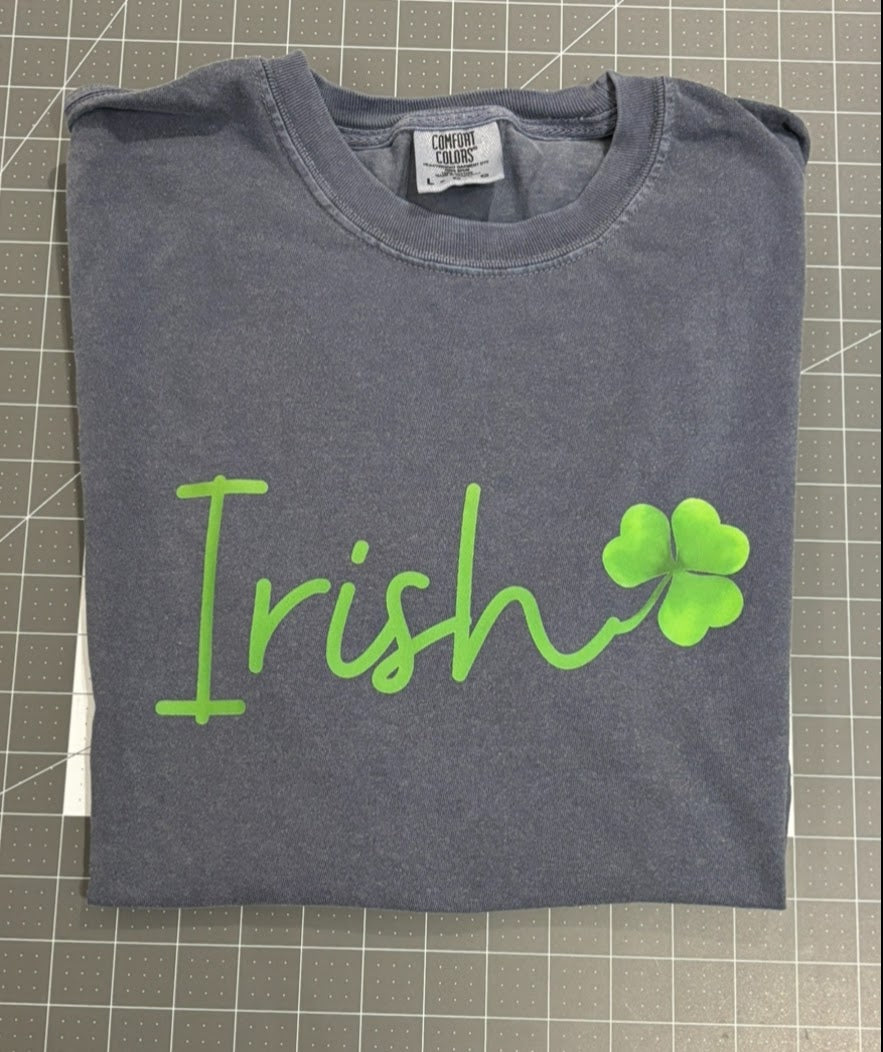 Irish with Shamrock T Shirt