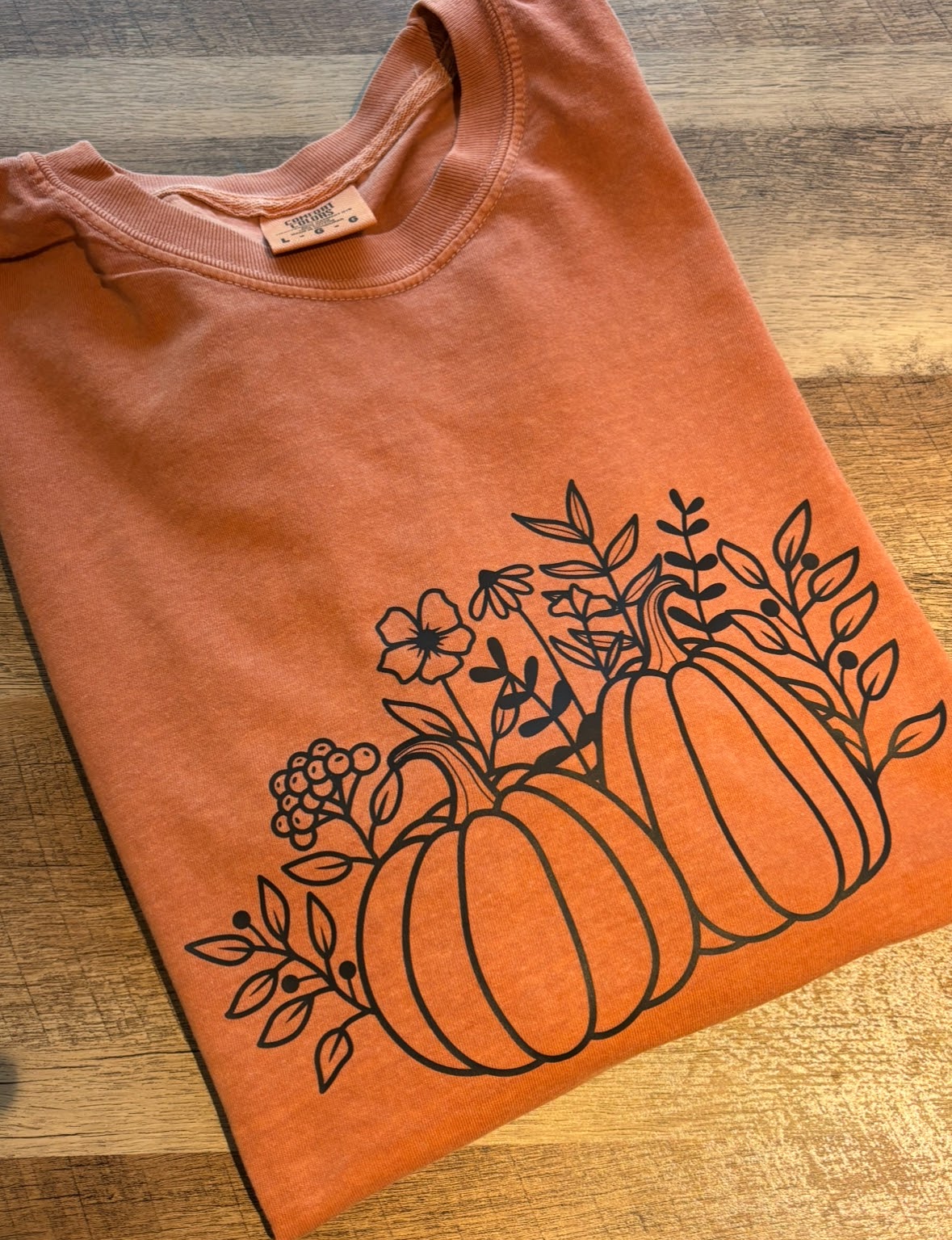 Pumpkins & Wildflowers Long Sleeve T Shirt