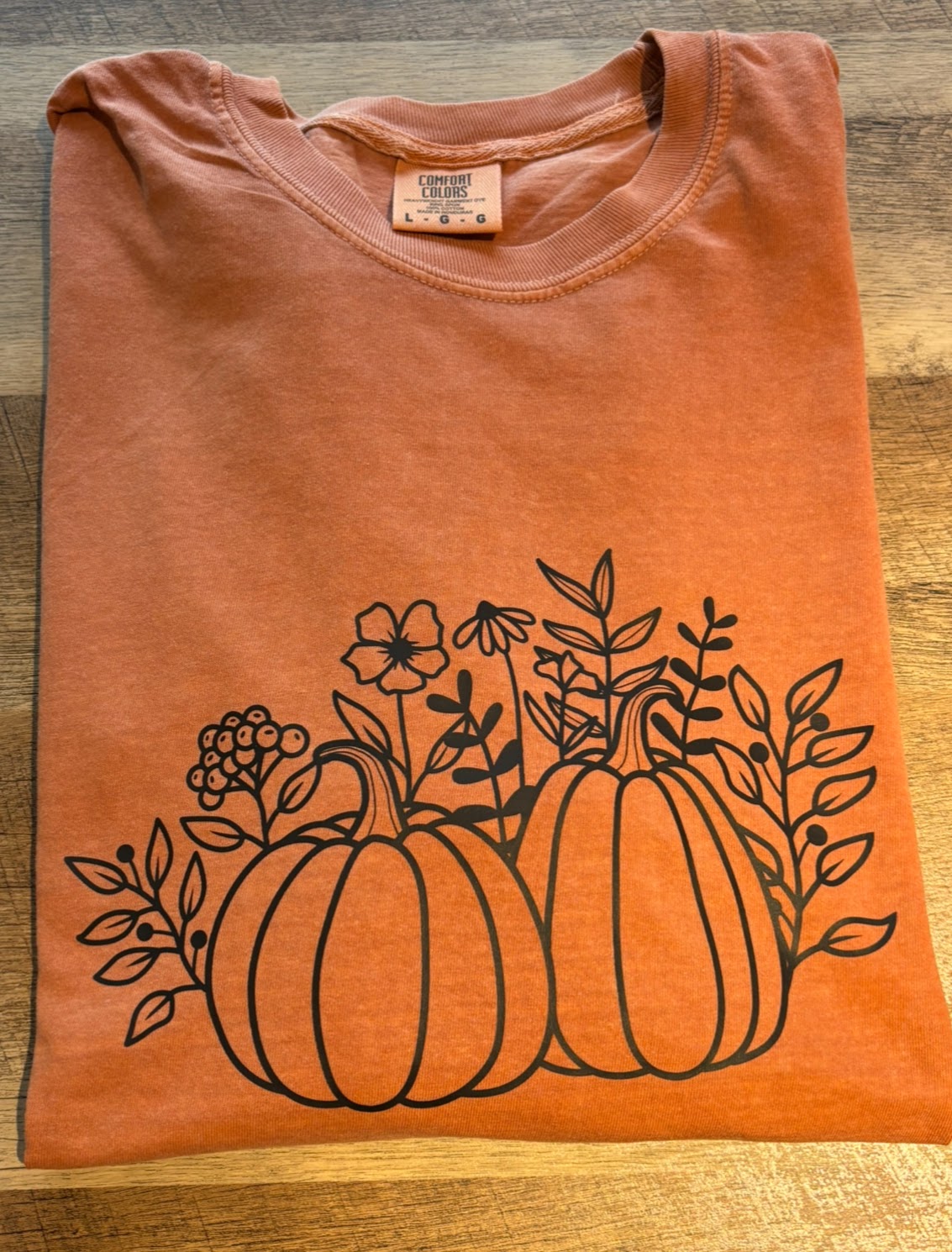 Pumpkins & Wildflowers Long Sleeve T Shirt