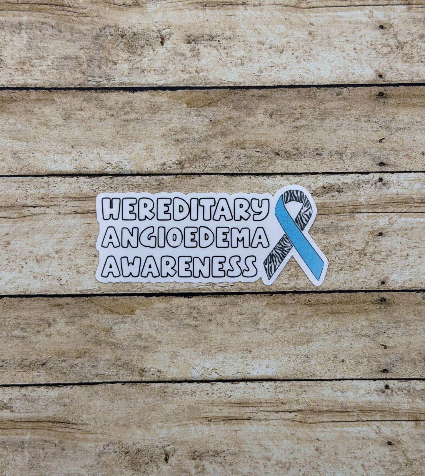 Hereditary Angioedema Awareness with Ribbon Sticker or Magnet
