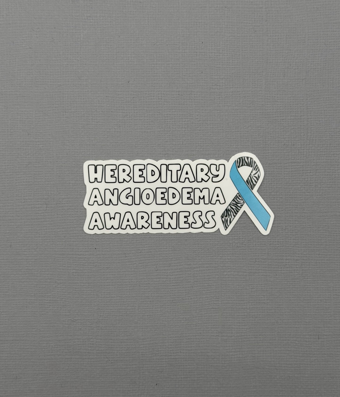 Hereditary Angioedema Awareness with Ribbon Sticker or Magnet