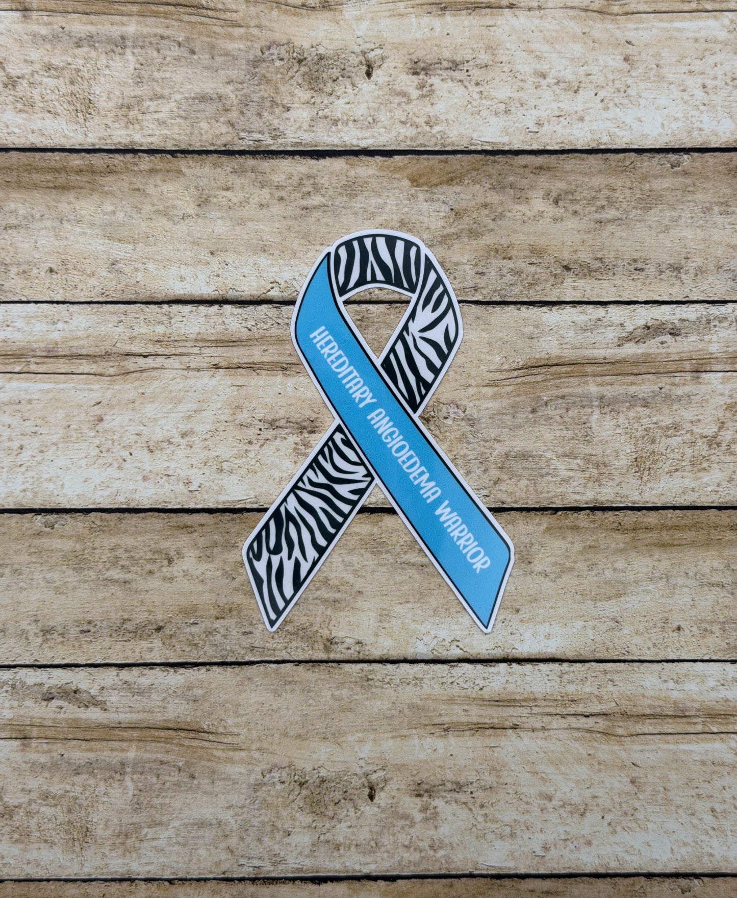 Hereditary Angioedema Warrior Ribbon Sticker or Magnet