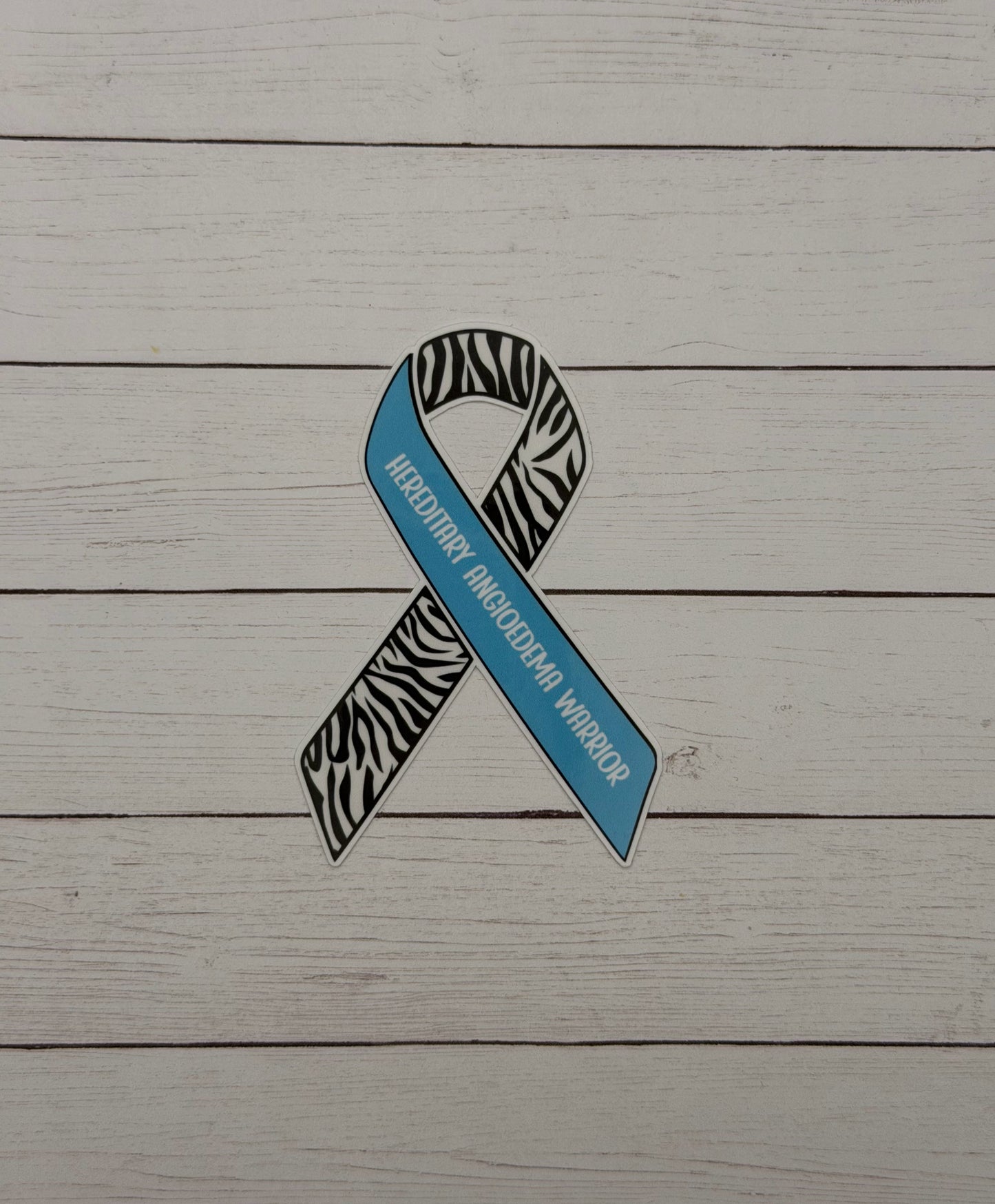 Hereditary Angioedema Warrior Ribbon Sticker or Magnet