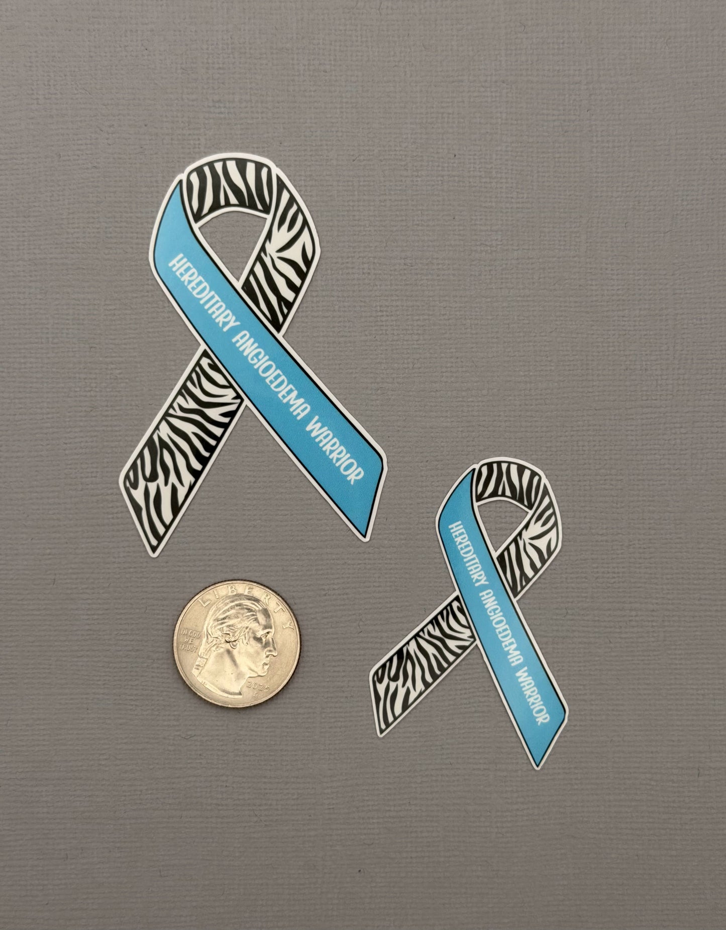 Hereditary Angioedema Warrior Ribbon Sticker or Magnet