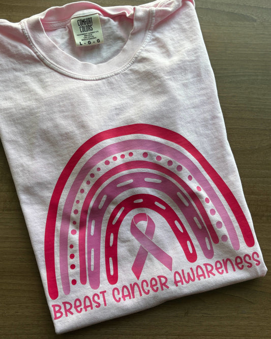 Breast Cancer Awareness Rainbow T-Shirt